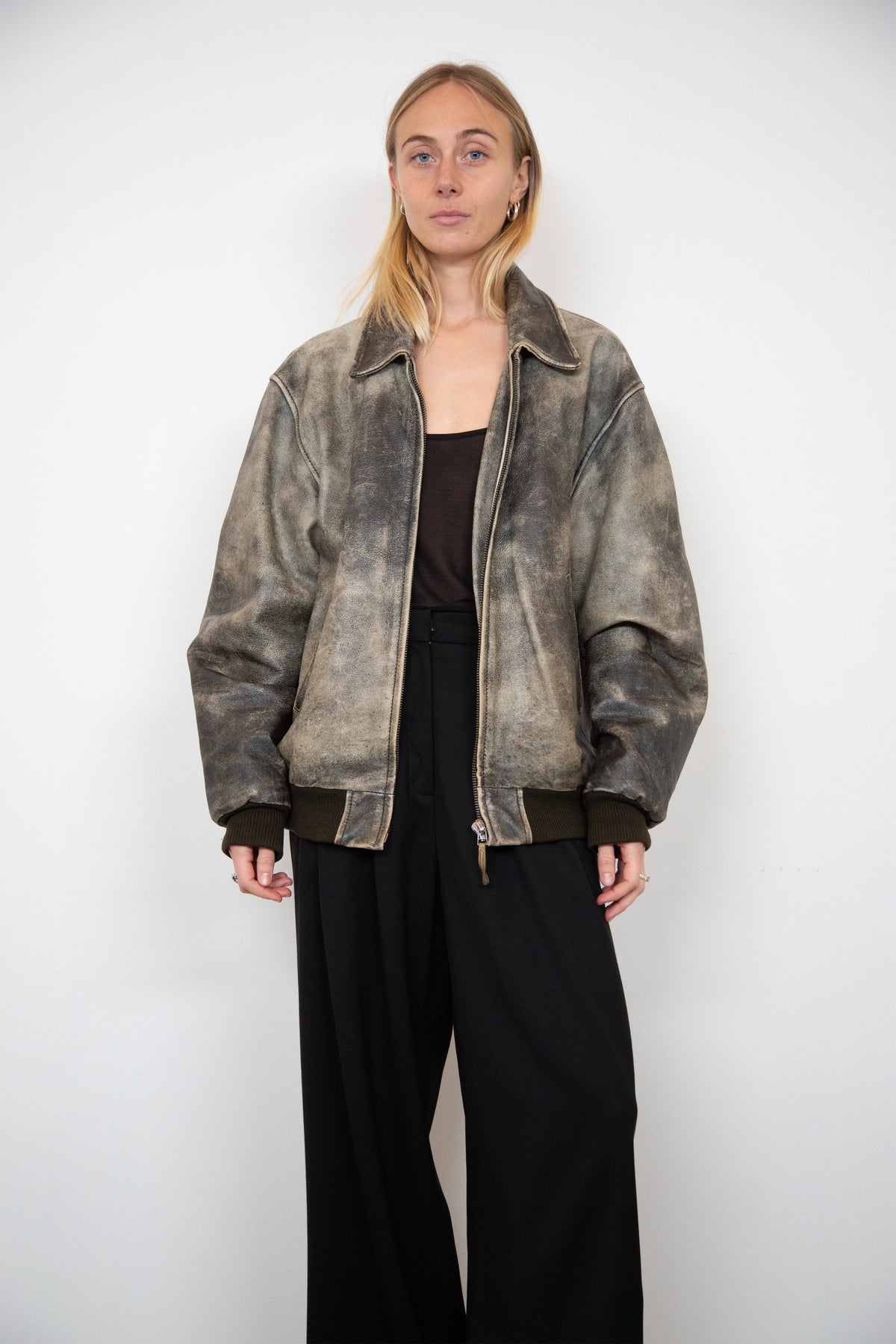 Massimo Dutti leather jacket