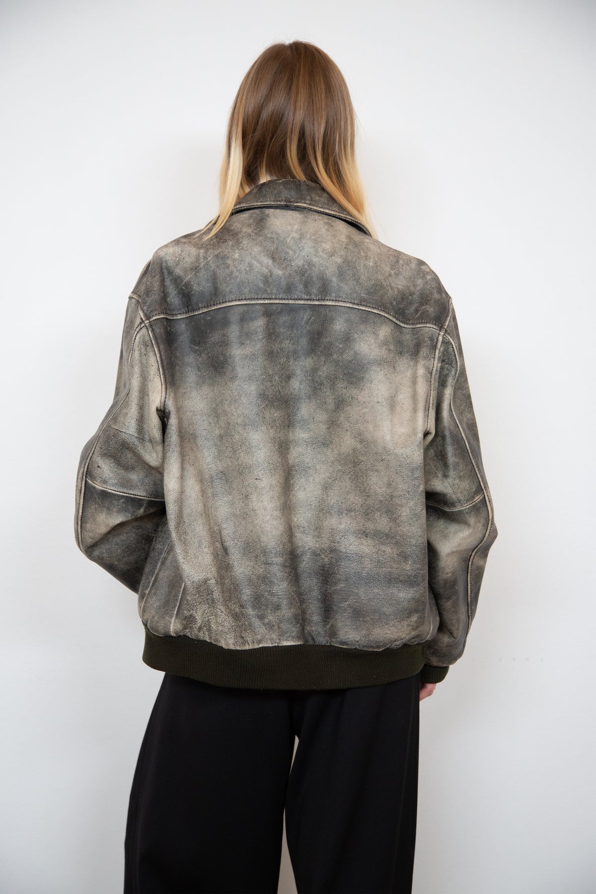 Massimo Dutti leather jacket