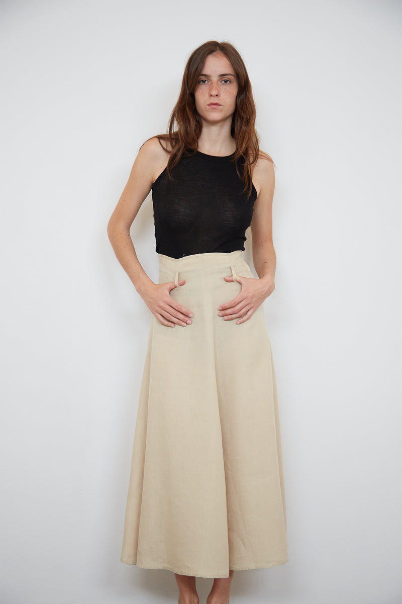 Loewe linen skirt