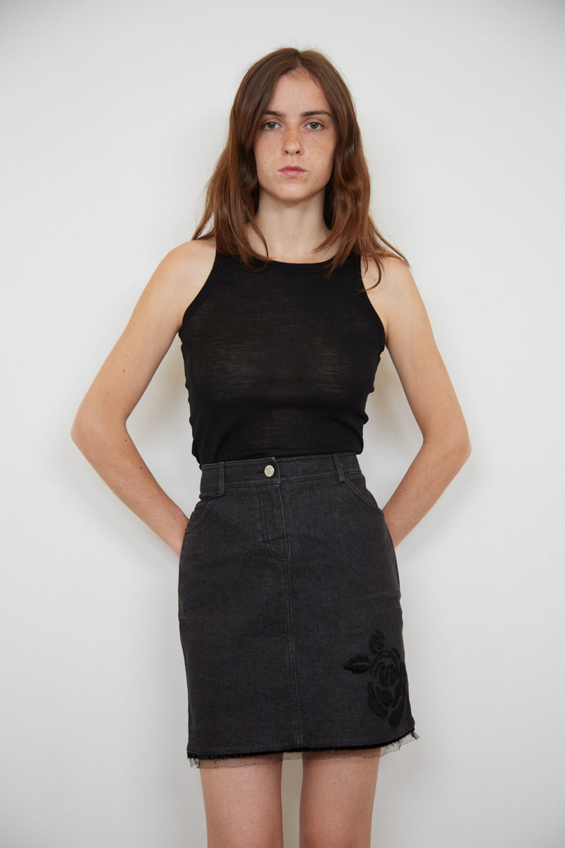 Dior denim skirt
