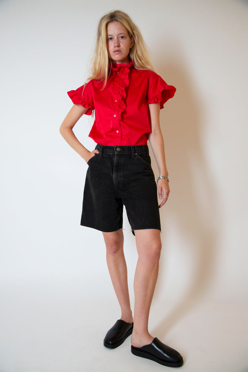 Yves Saint Laurent ruffled top