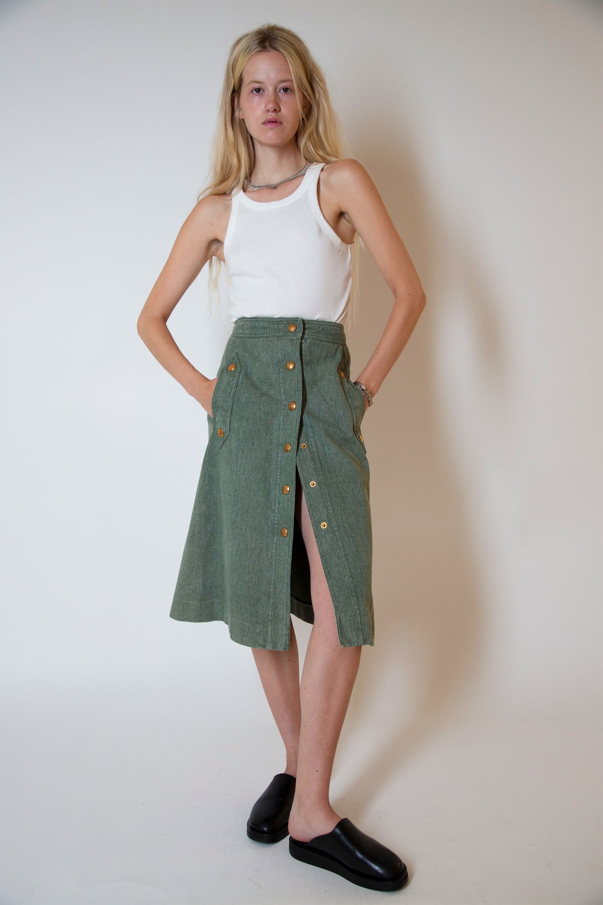 Celine denim skirt