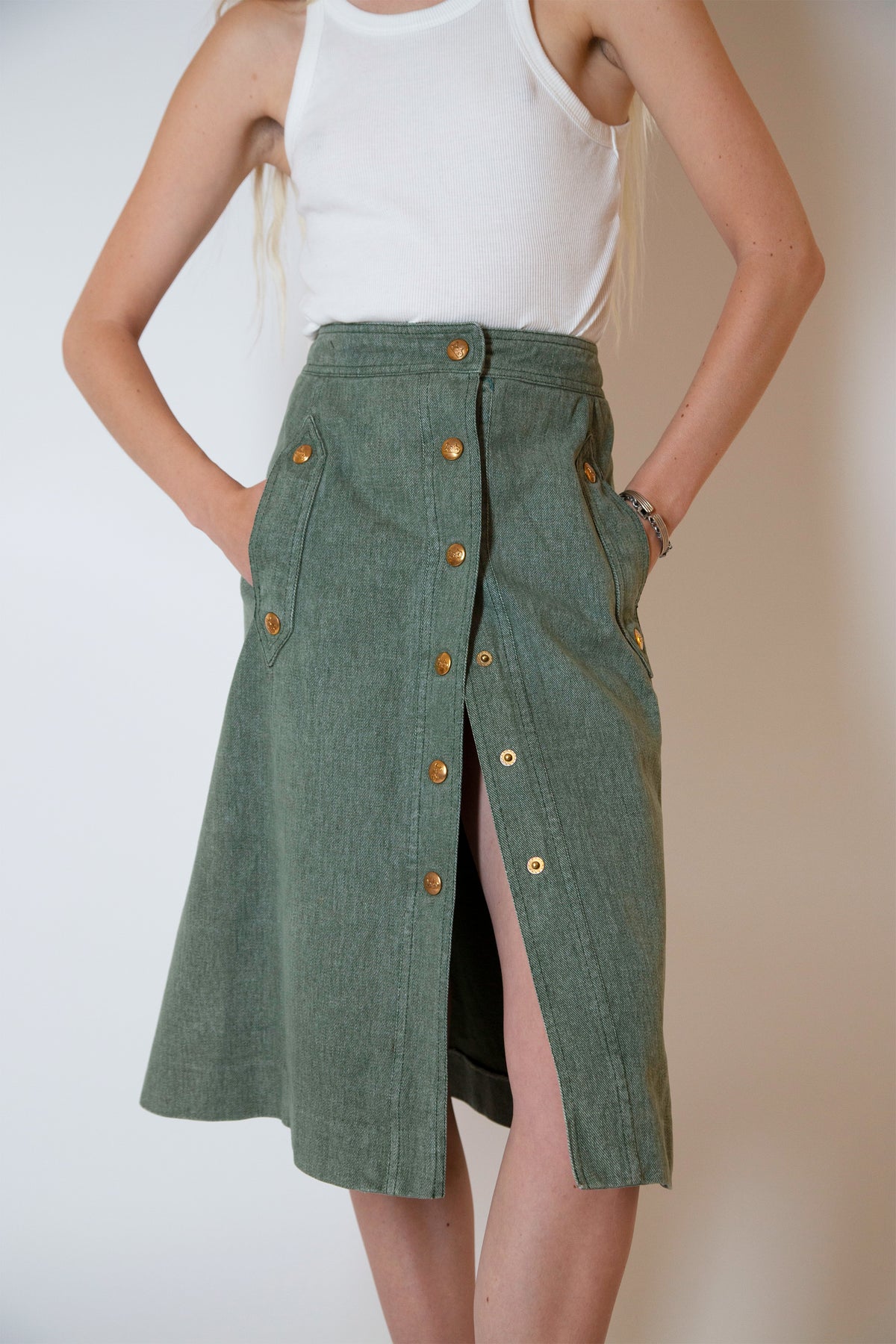 Celine denim skirt