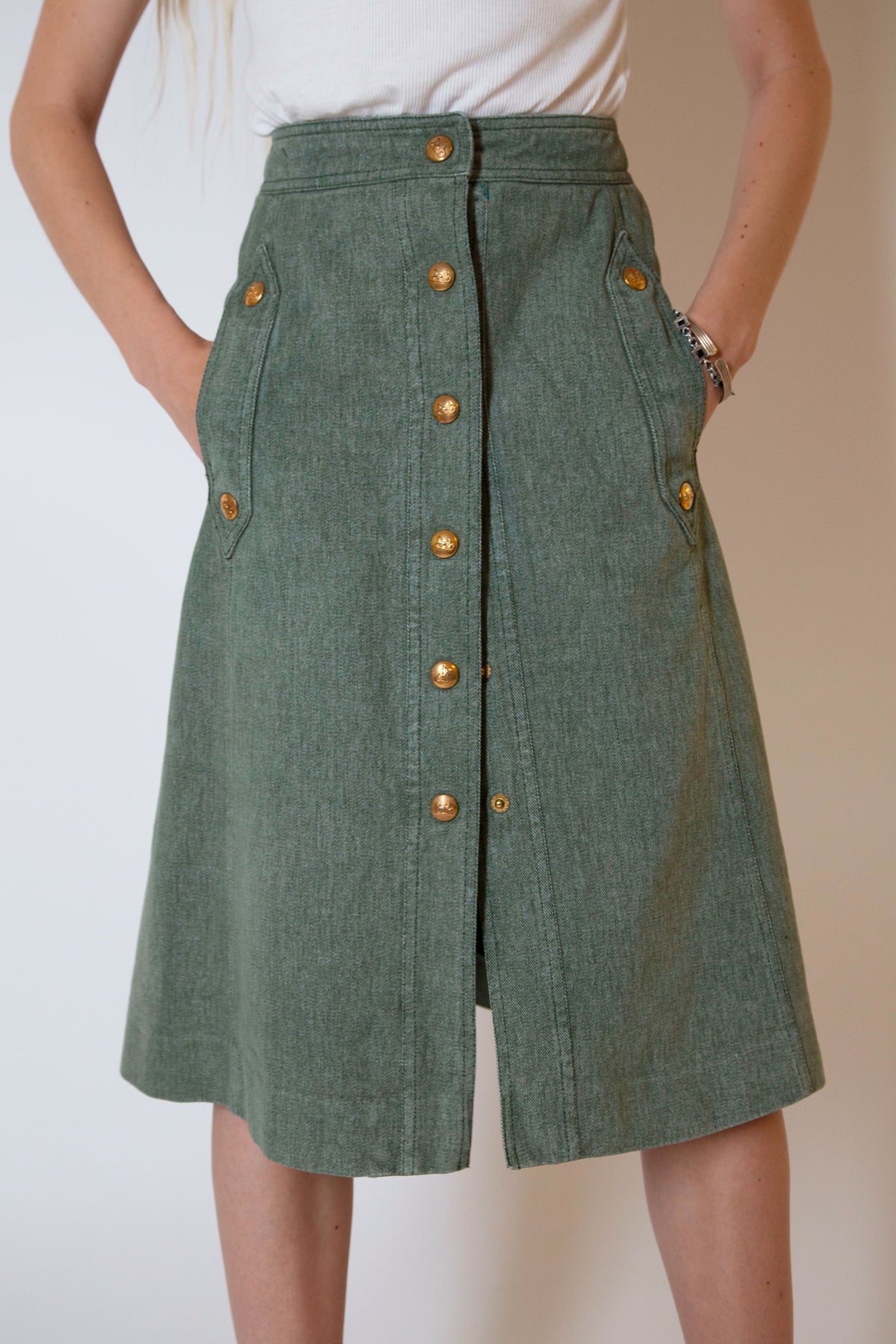 Celine denim skirt