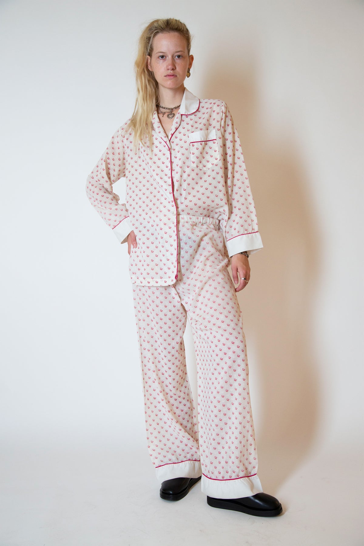 Christian Dior logo pajamas
