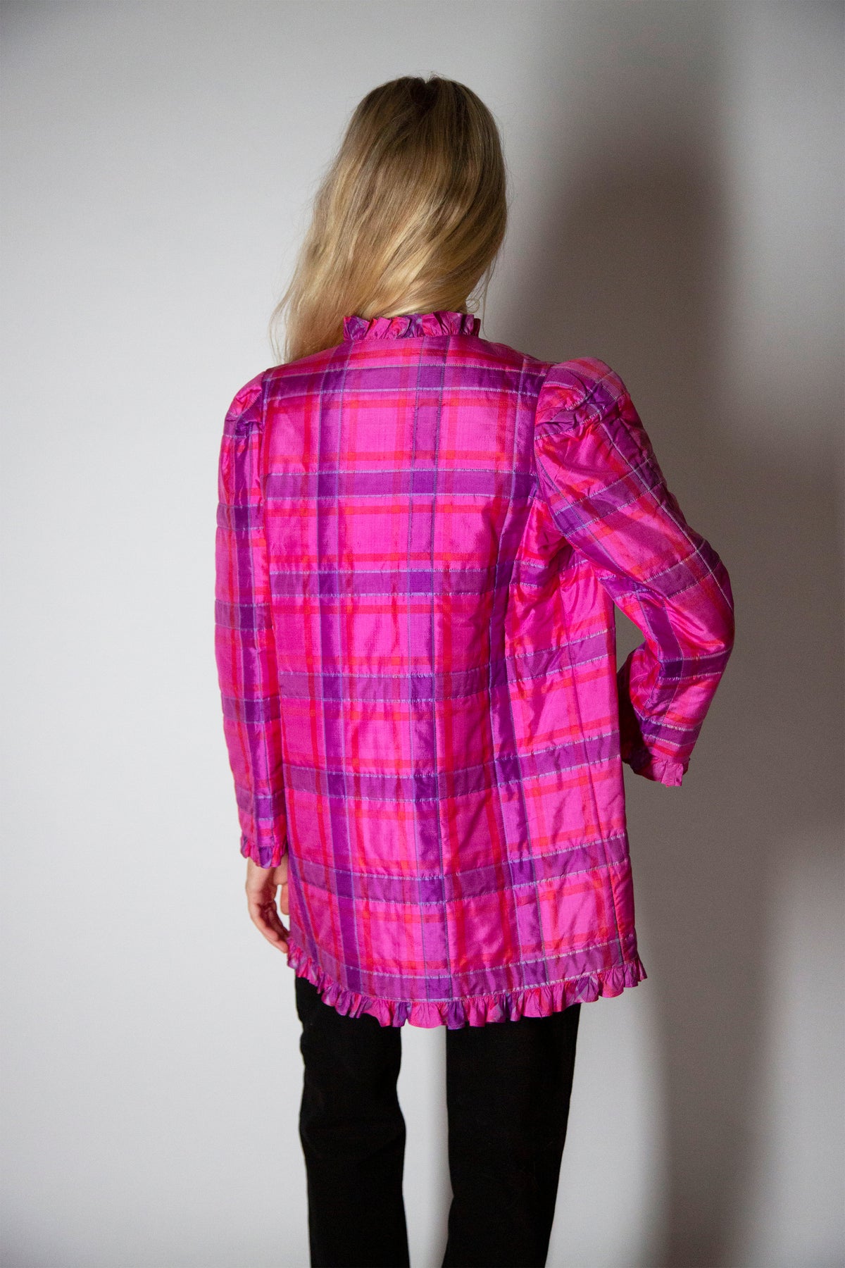 Bill Tice quilted silk jacket