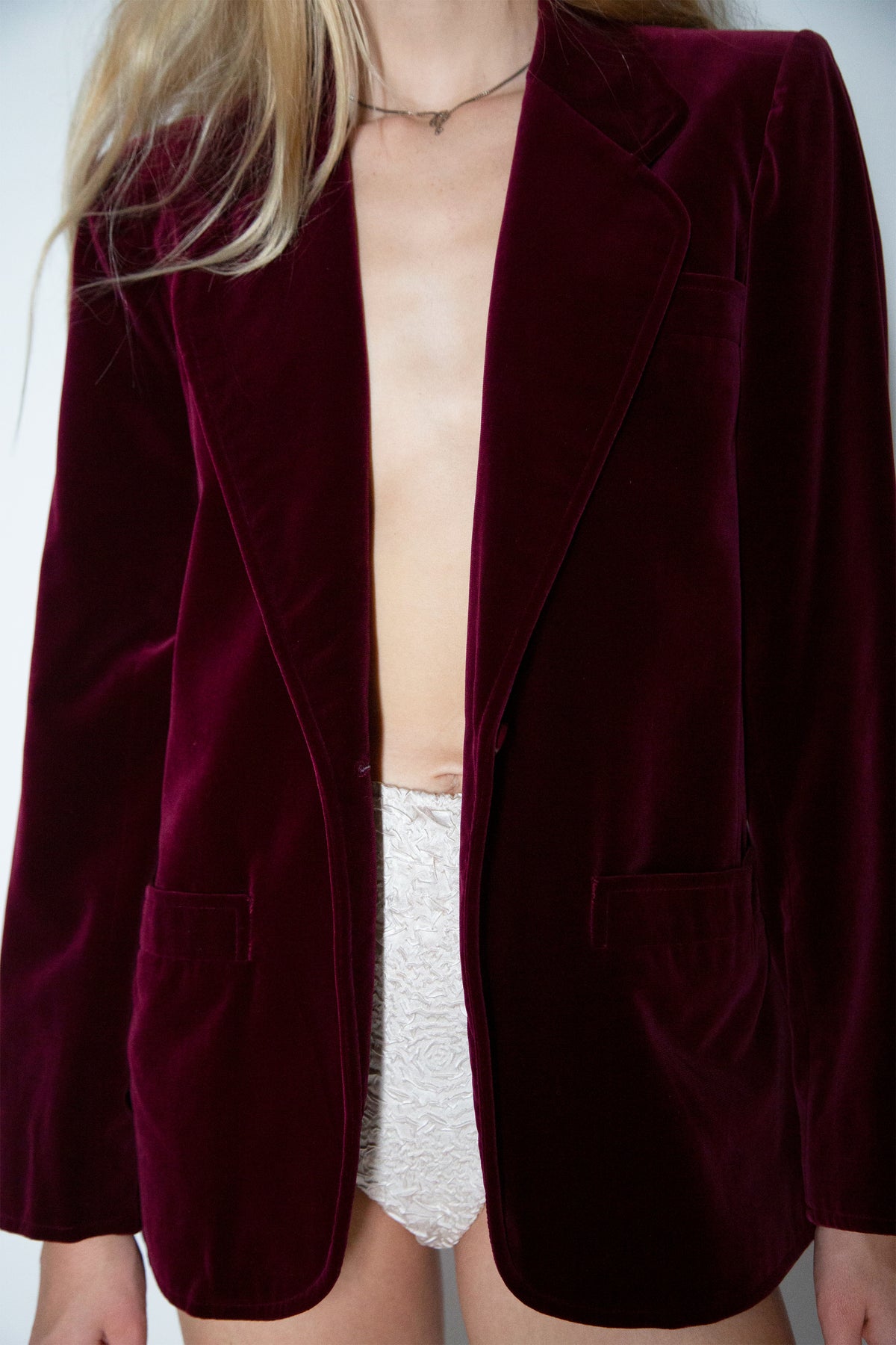 Yves Saint Laurent velvet blazer