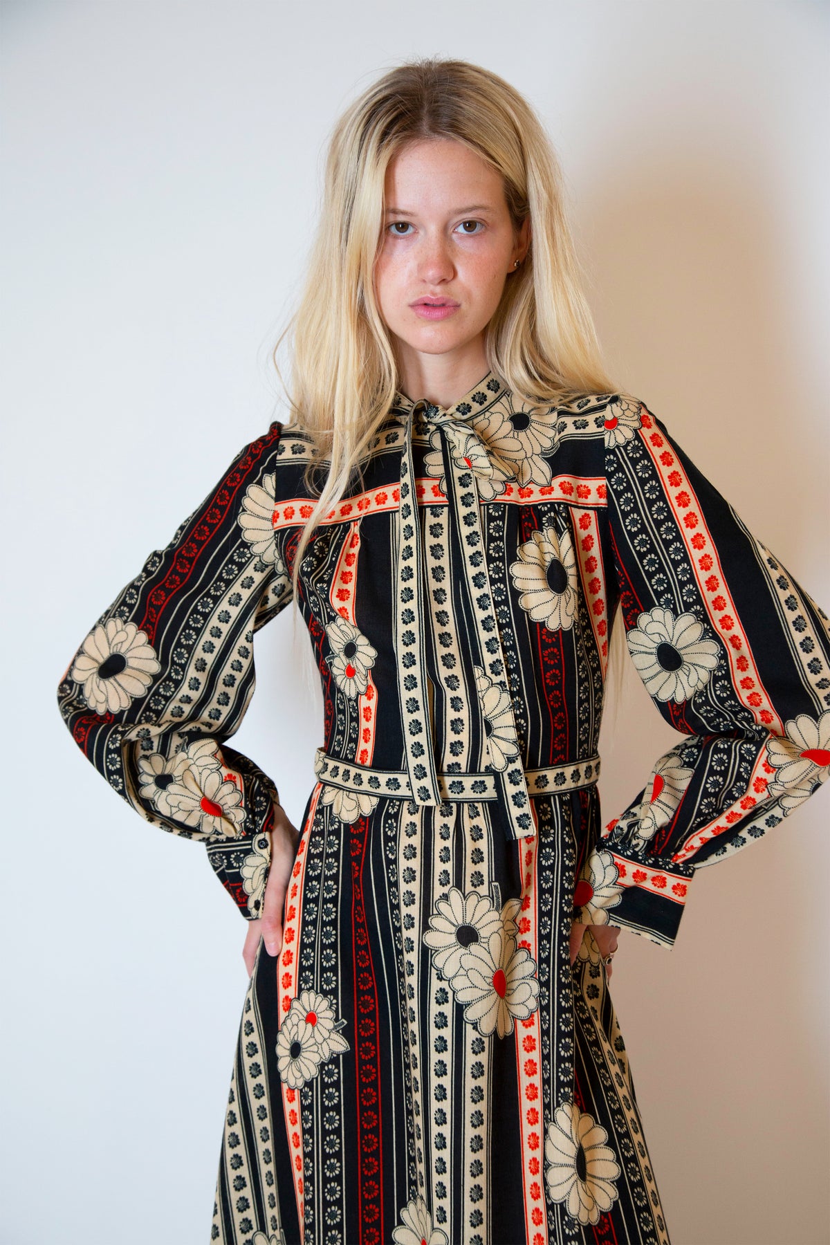 Jean Varon printed wool dress