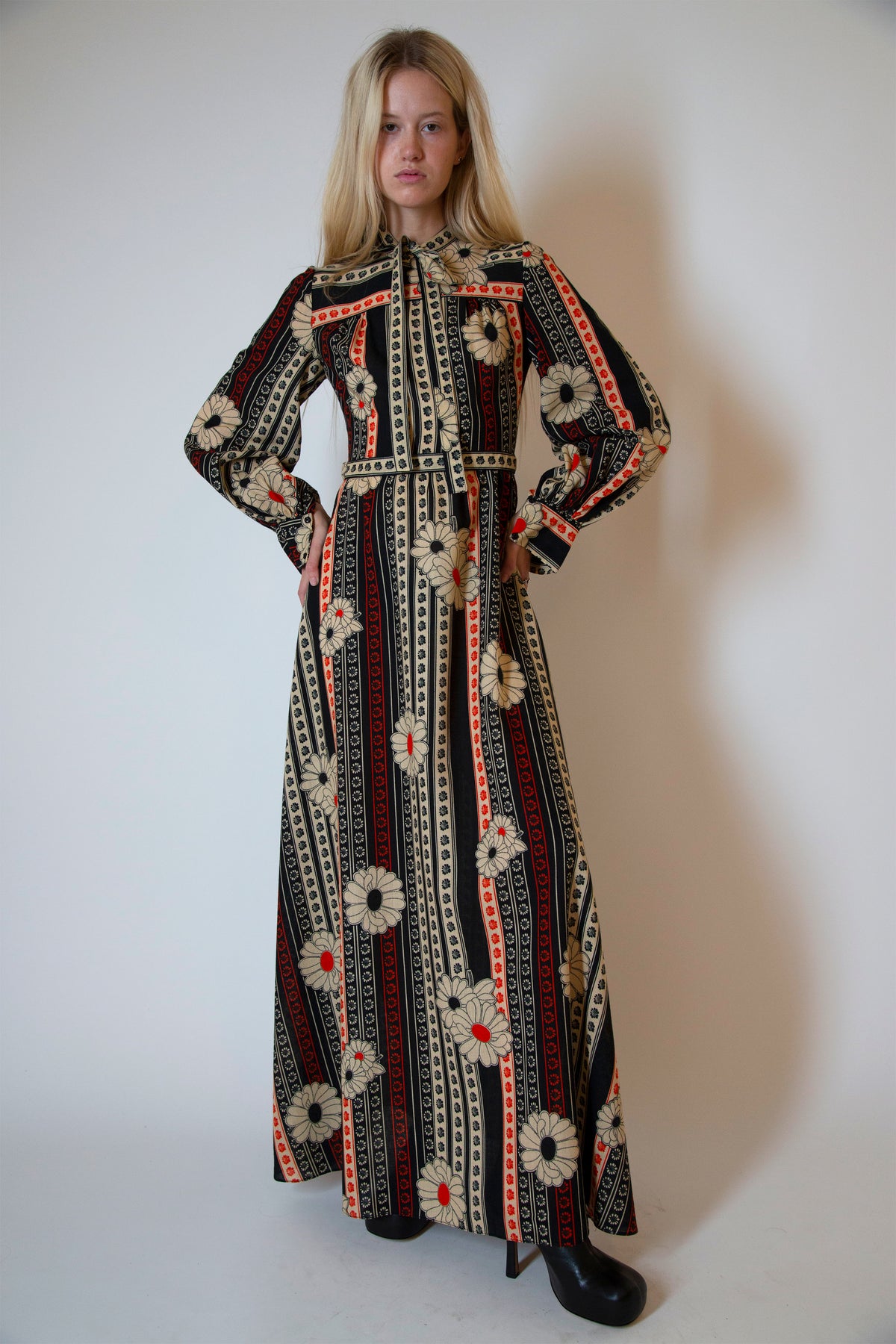 Jean Varon printed wool dress