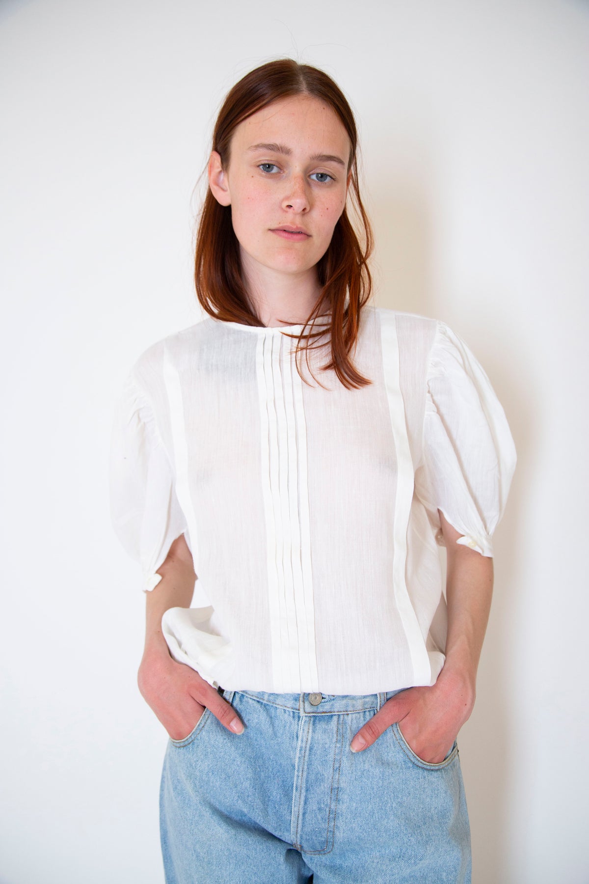 Vintage pleated shirt