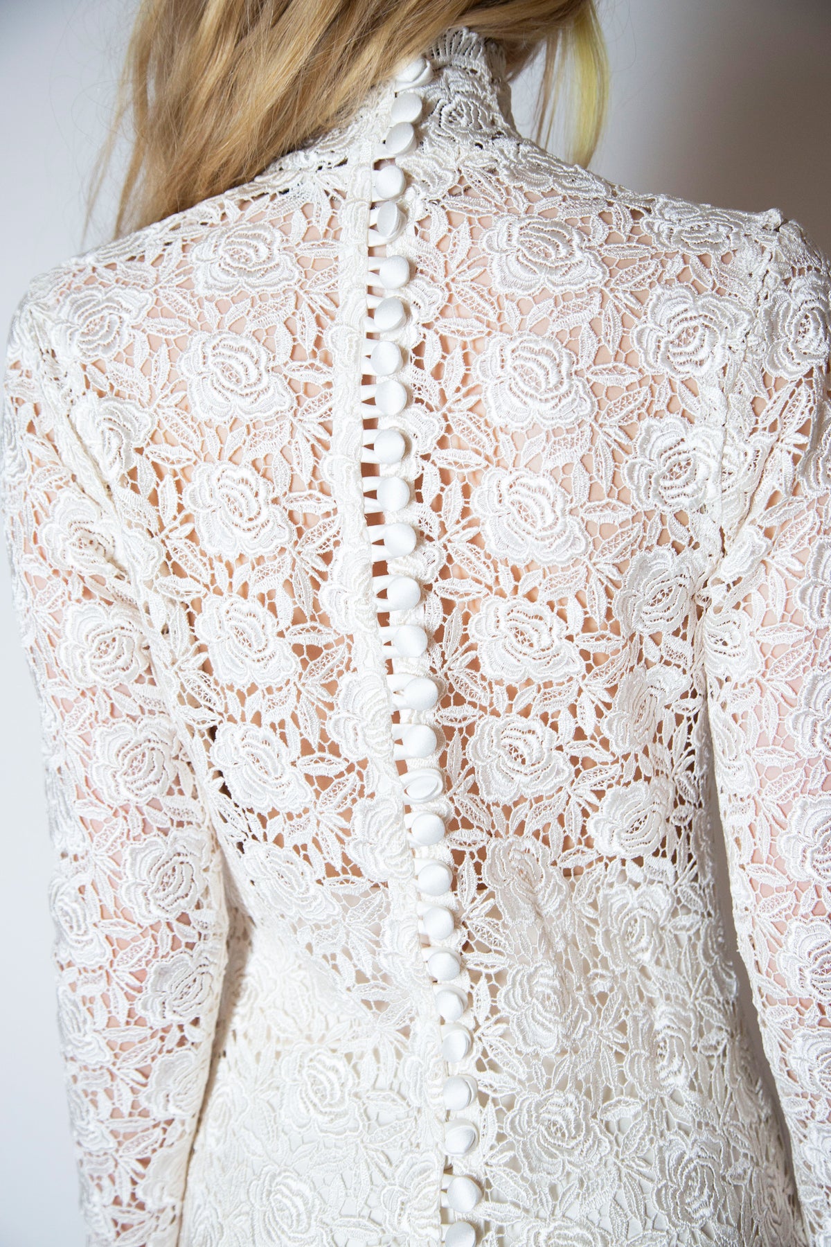 jerome studio lace wedding dress with train
