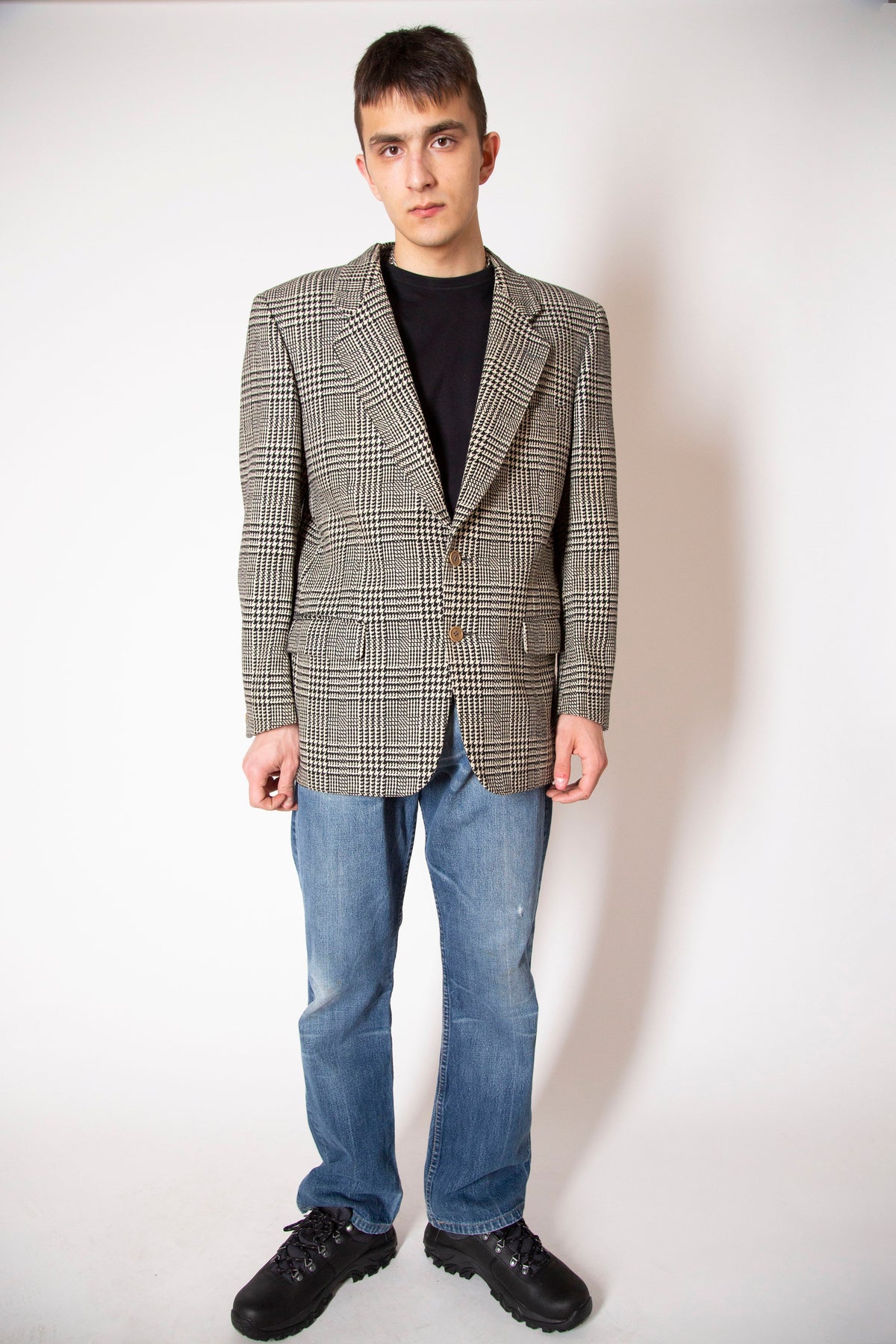 Vintage checkered blazer