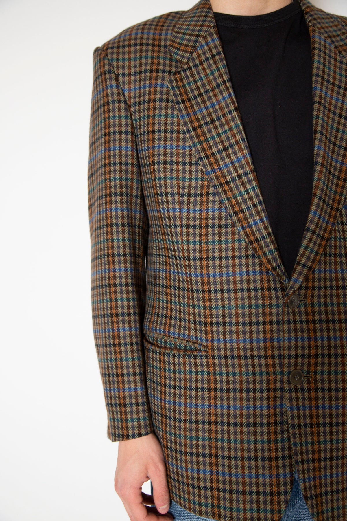 Vintage checkered blazer