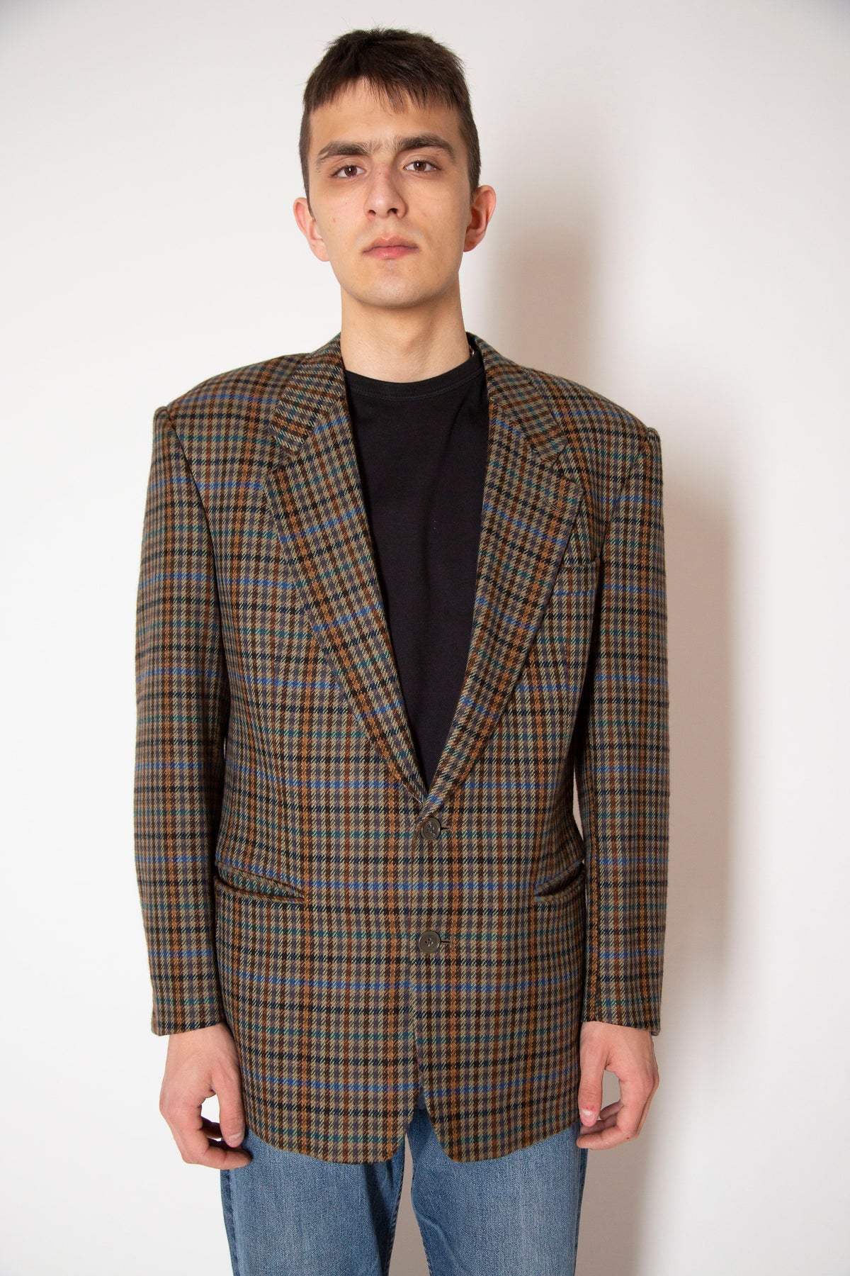 Vintage checkered blazer