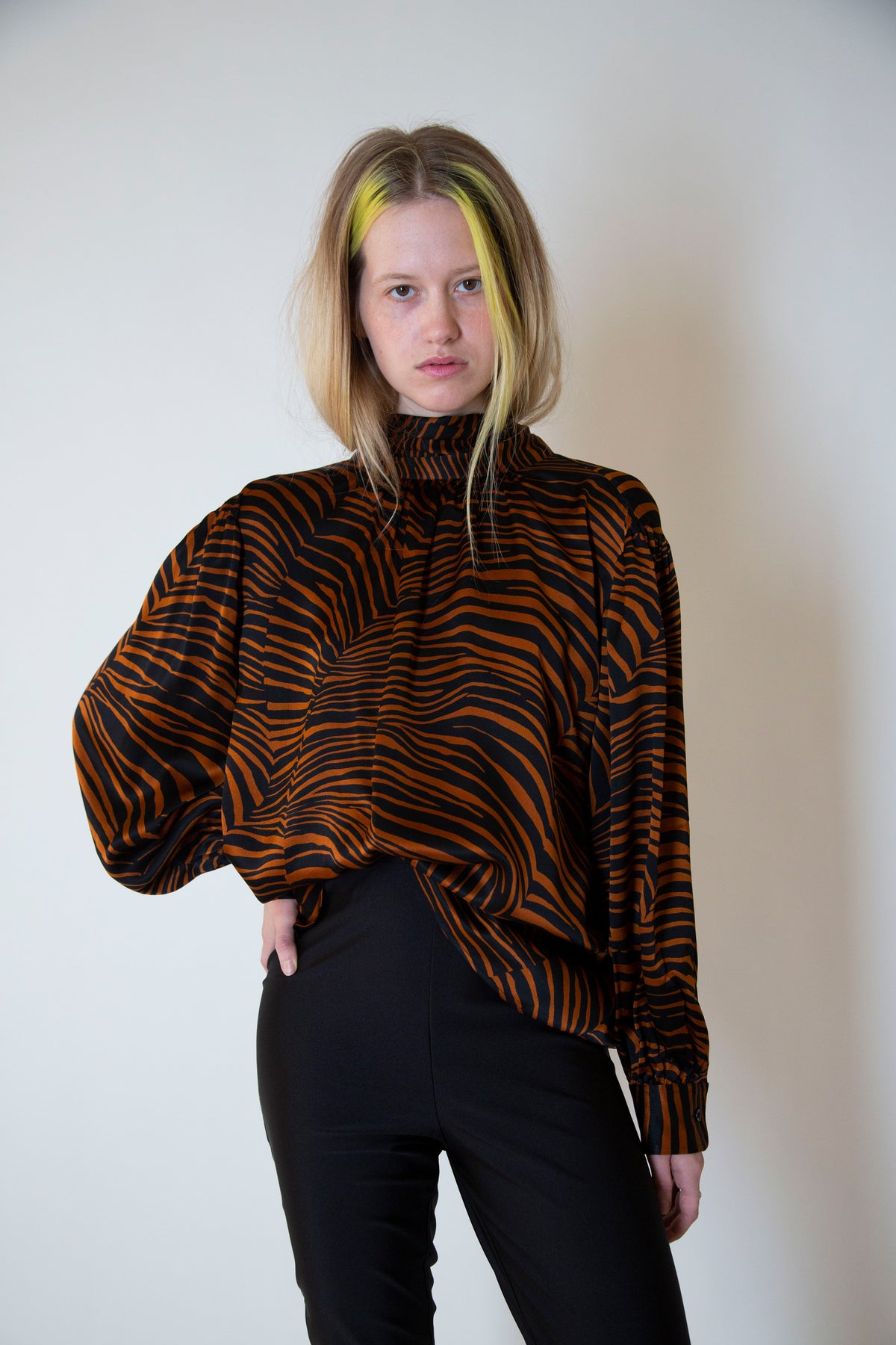 Yves Saint Laurent animal printed shirt