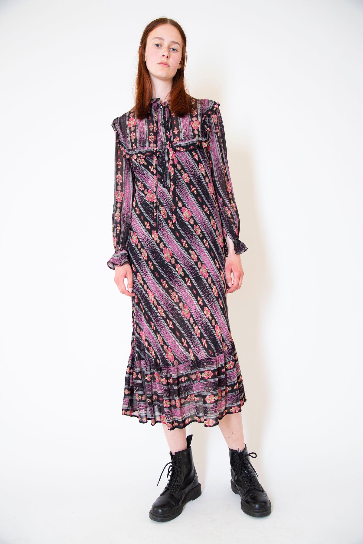Vintage ruffled dress