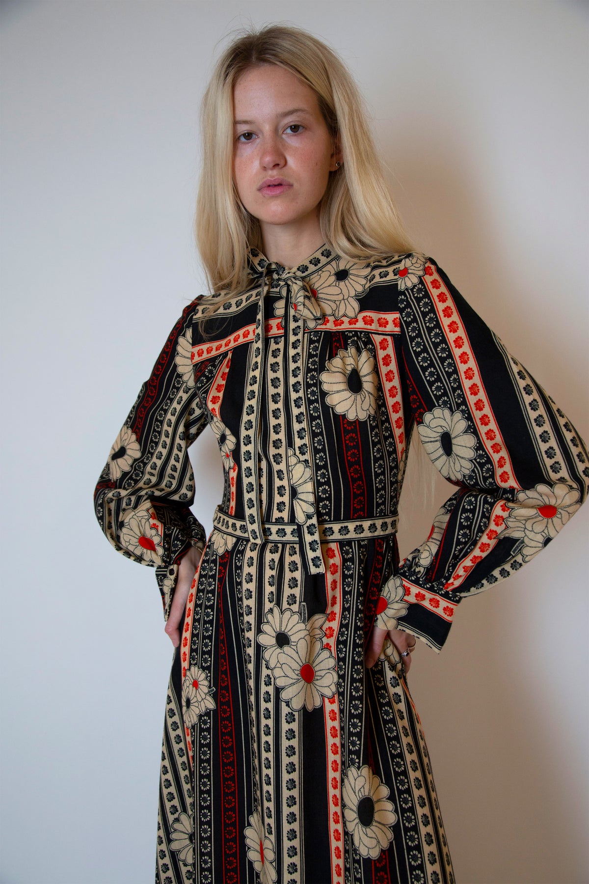 Jean Varon printed wool dress
