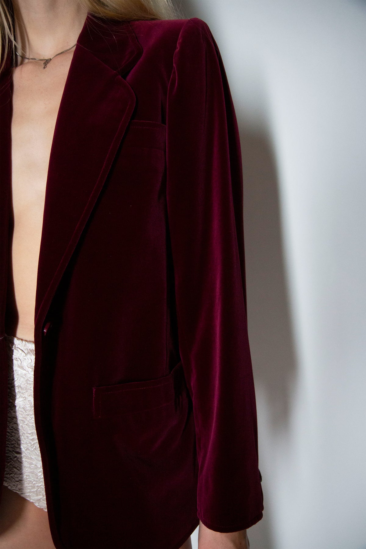 Yves Saint Laurent velvet blazer