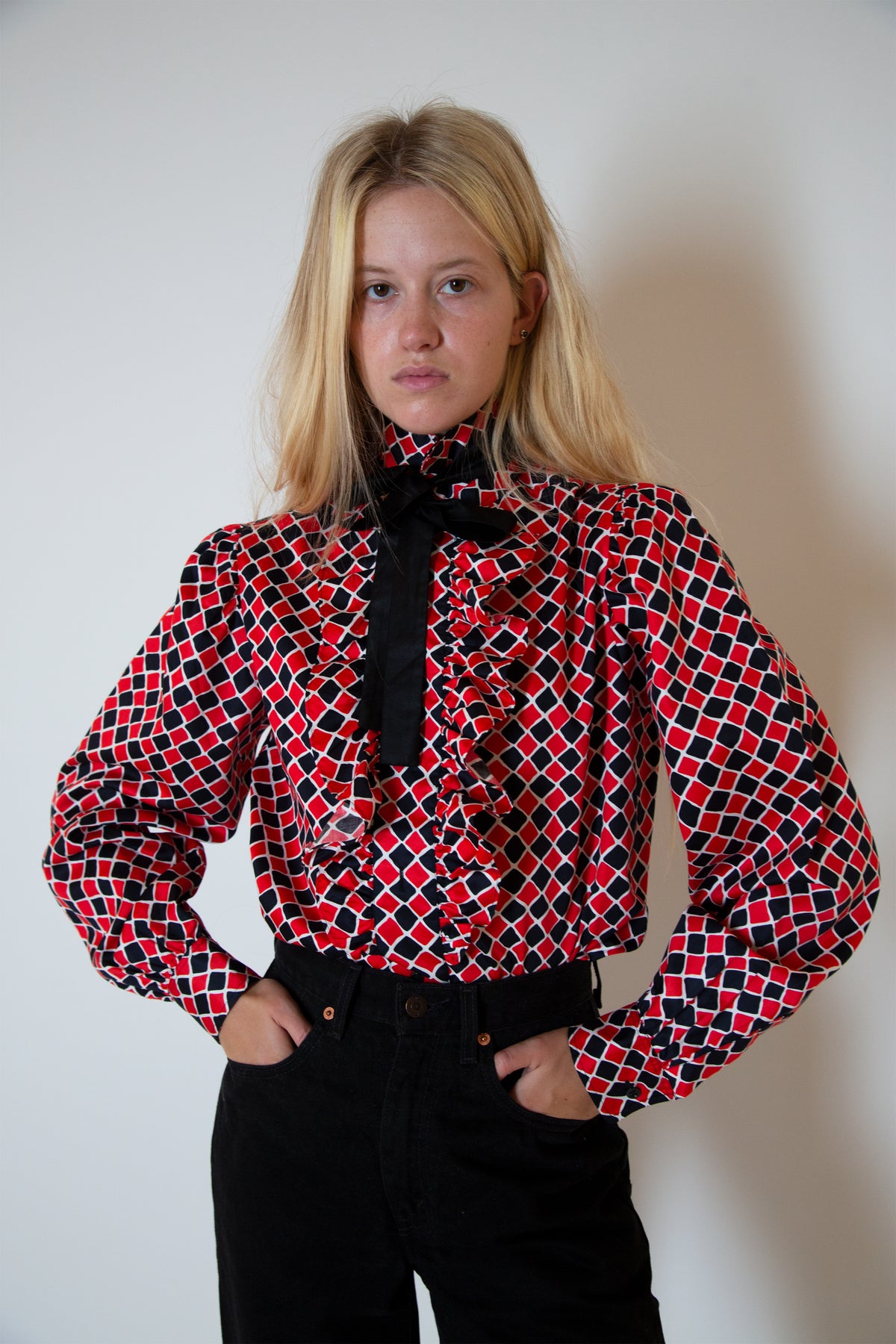 Yves Saint Laurent ruffled shirt