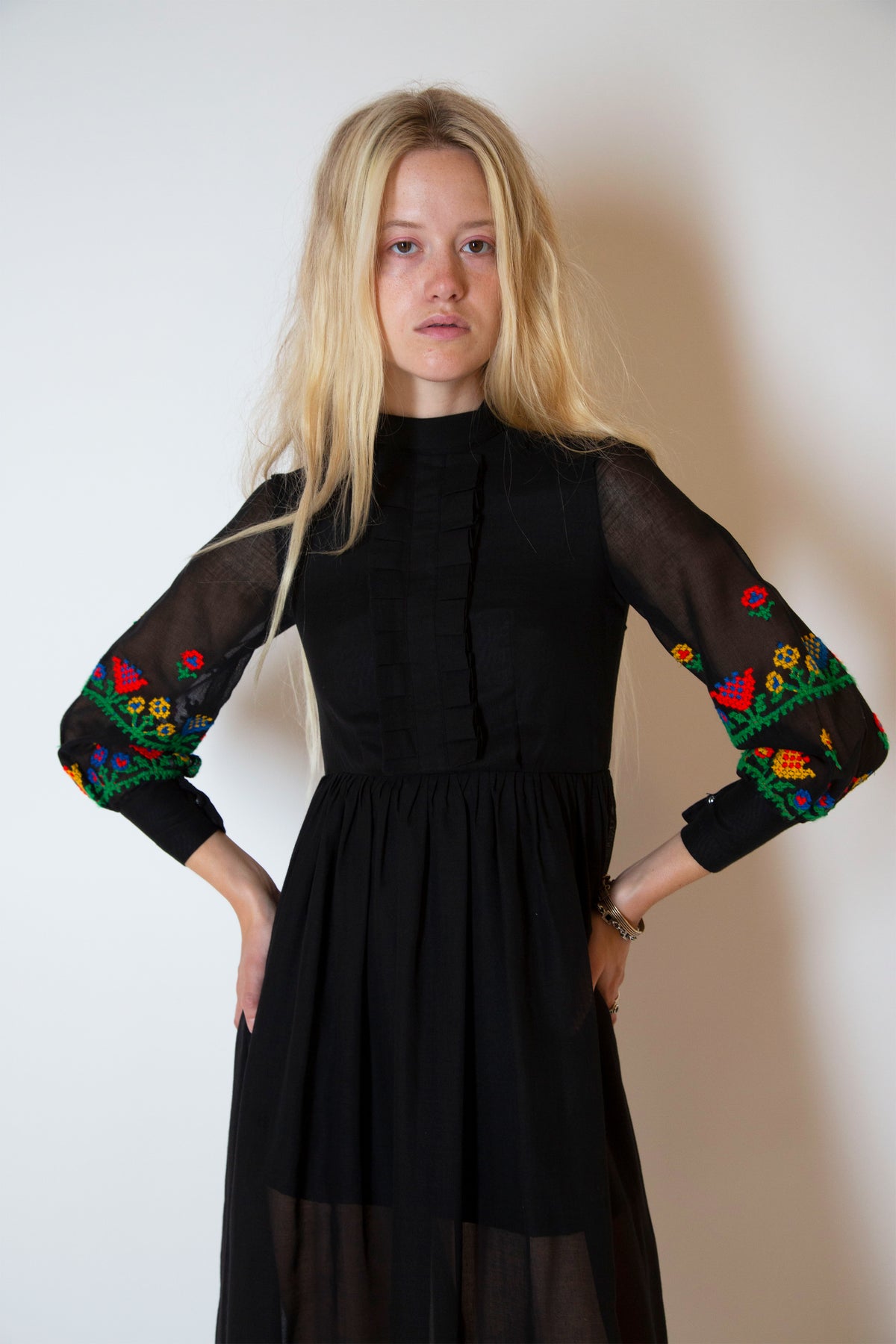 Vintage embroidered dress