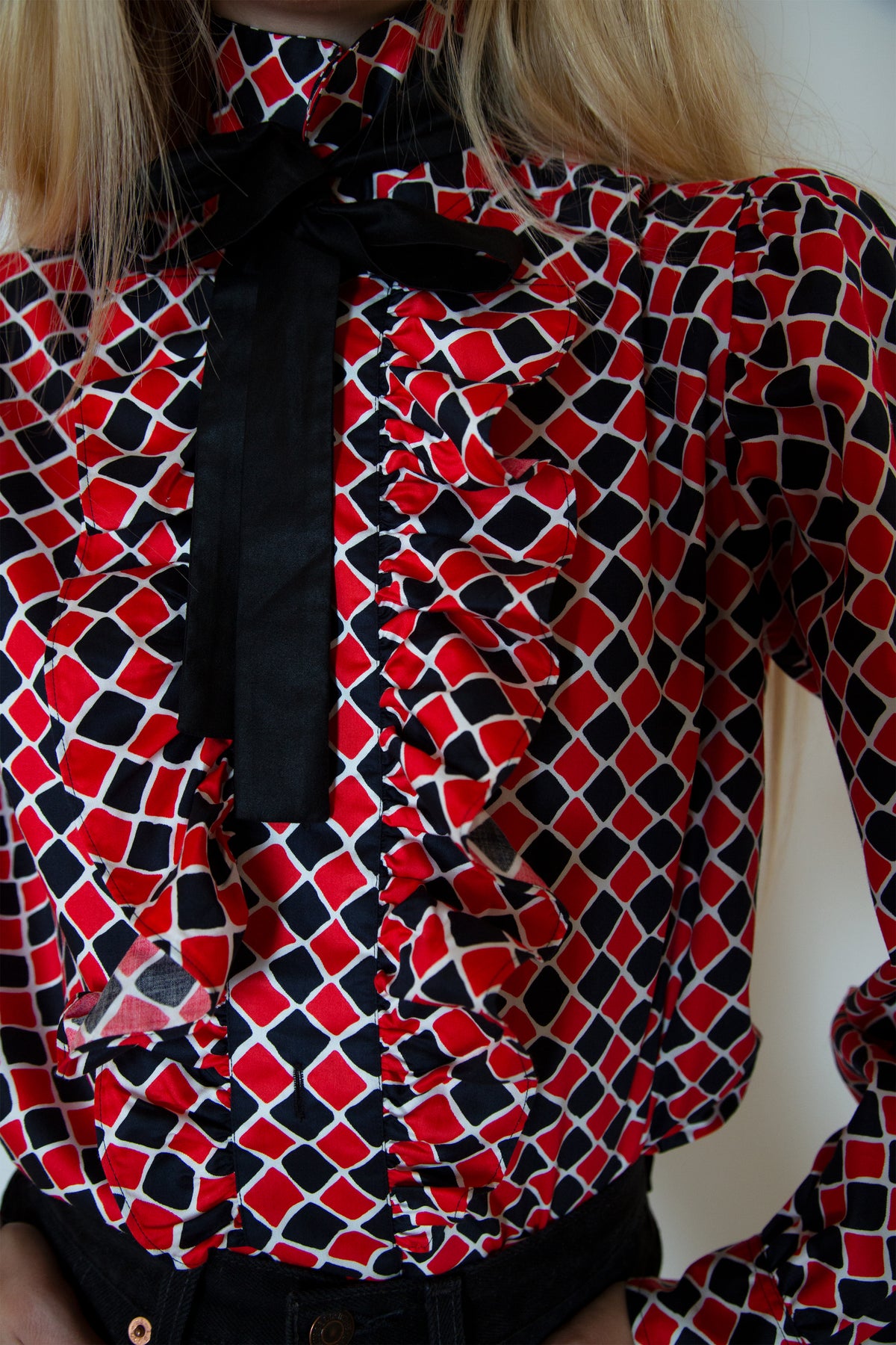 Yves Saint Laurent ruffled shirt