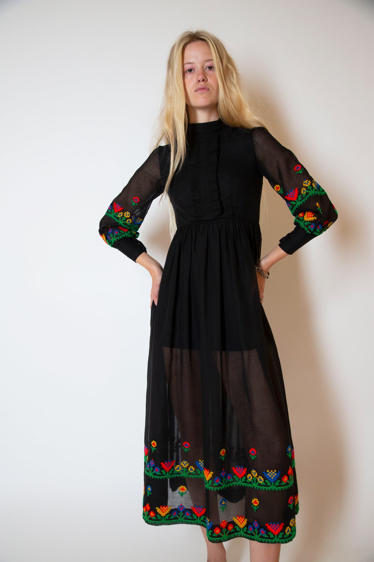 Vintage embroidered dress