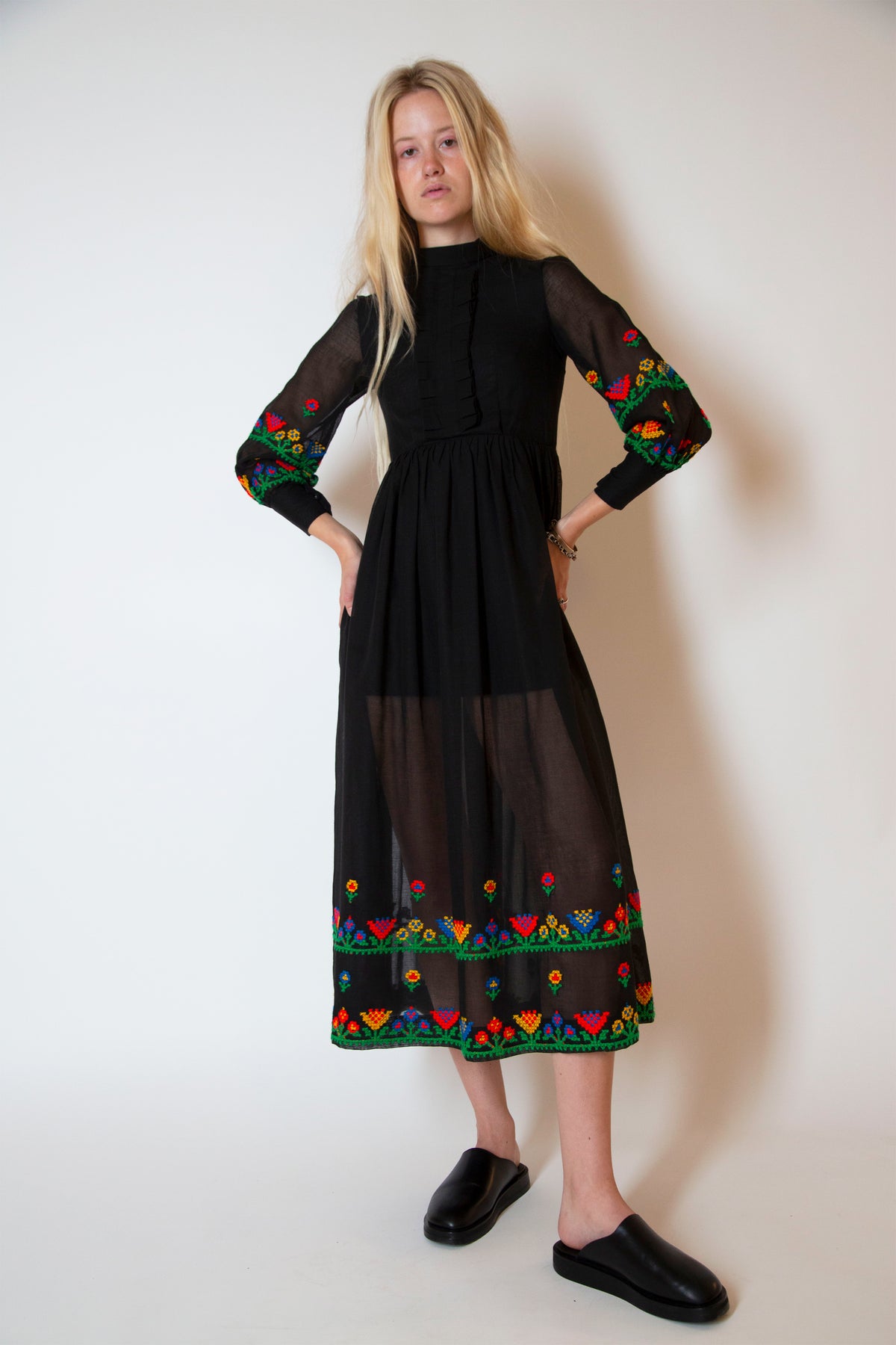 Vintage embroidered dress