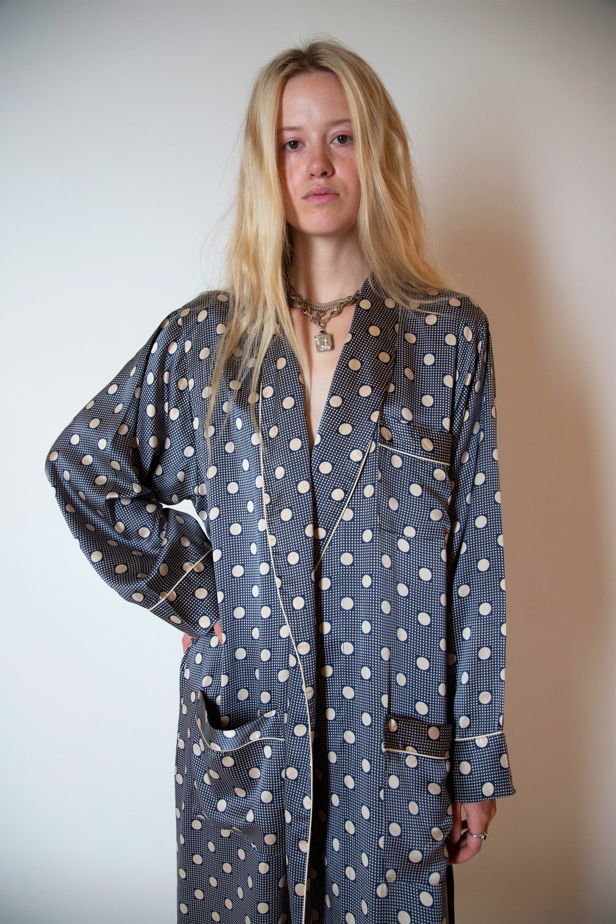 Vintage silk robe