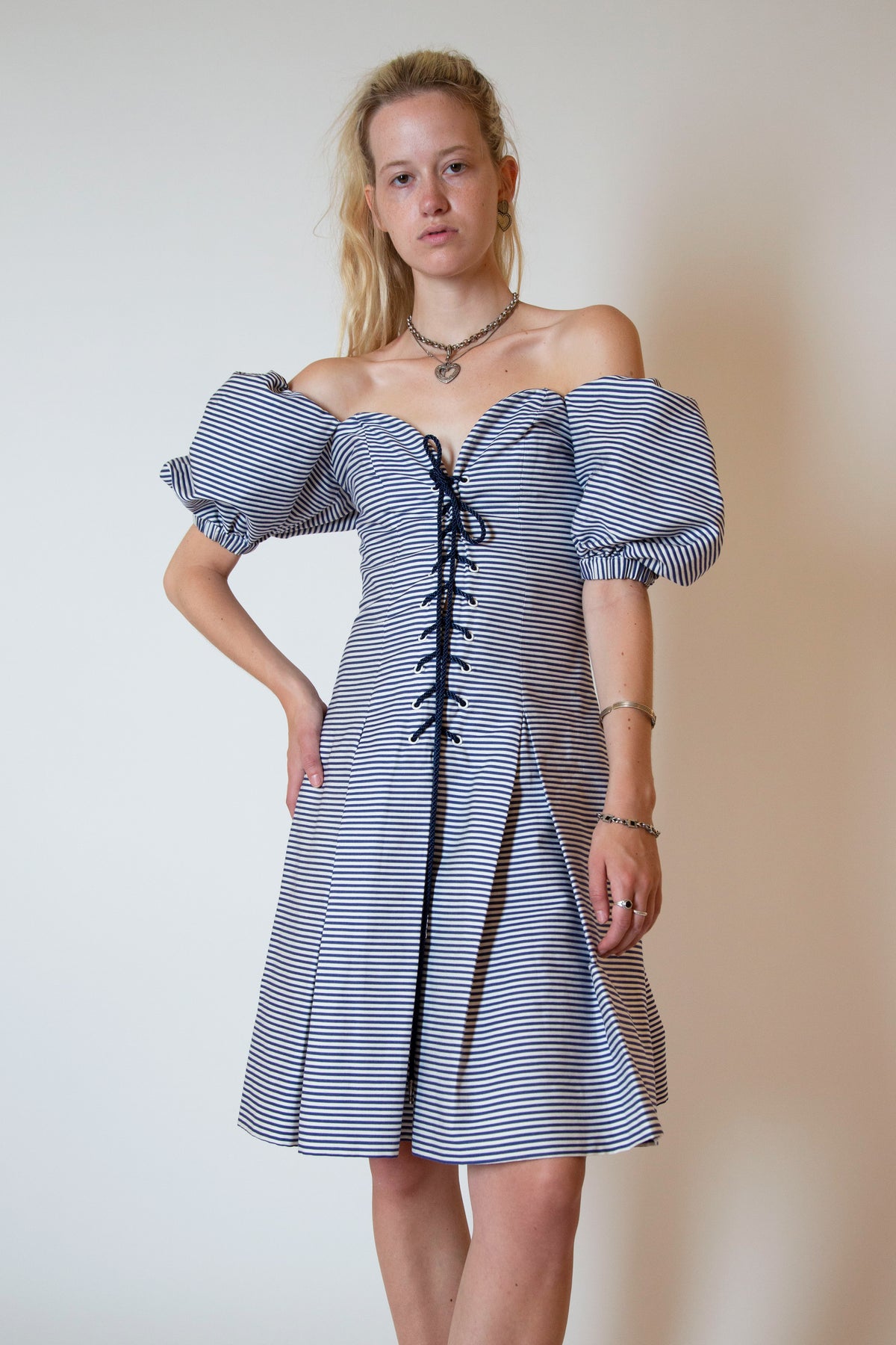 Yves Saint Laurent off shoulder dress