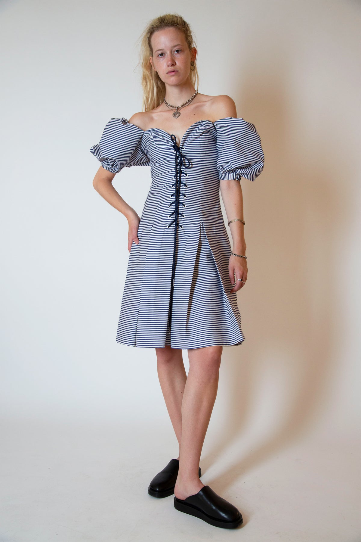 Yves Saint Laurent off shoulder dress