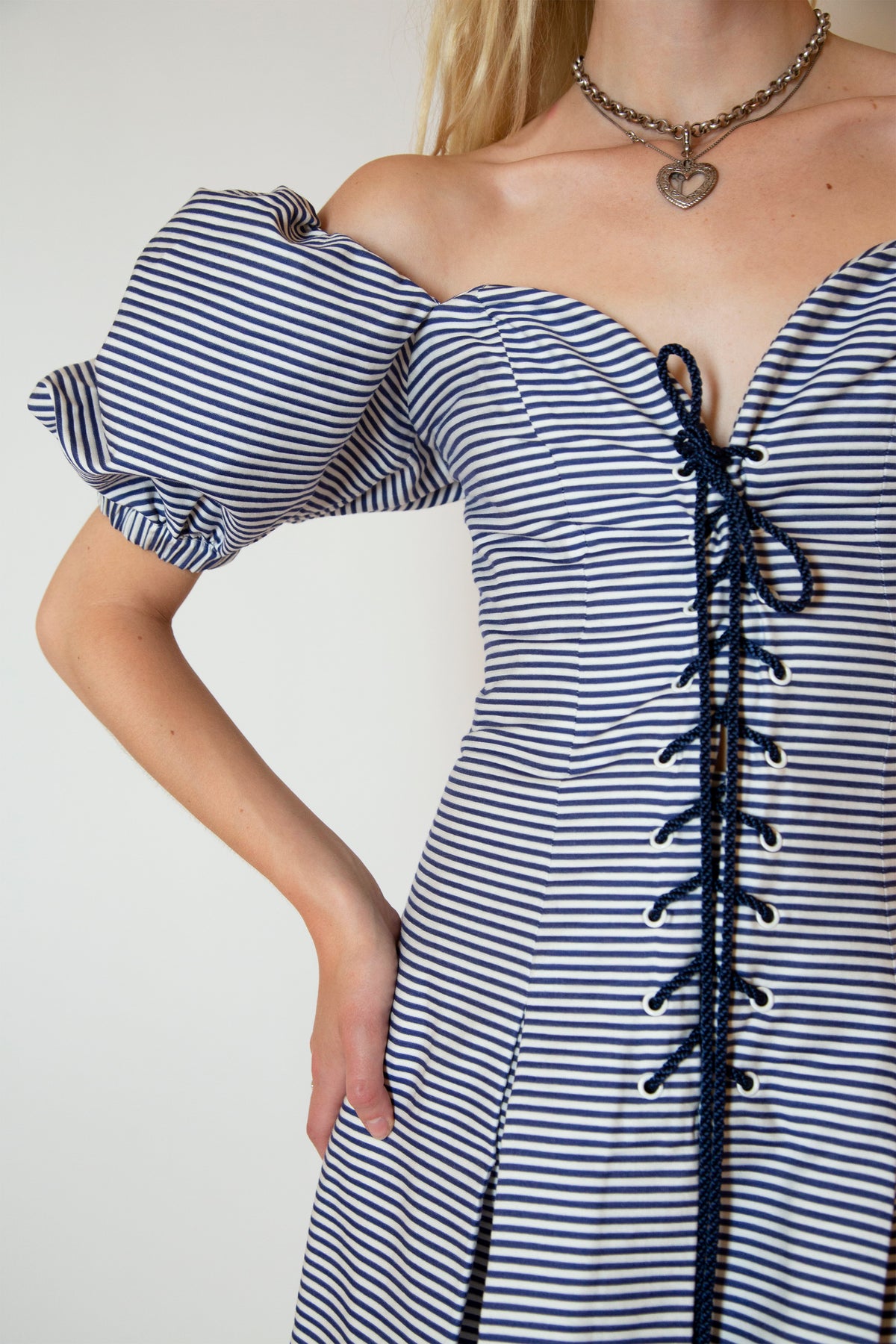Yves Saint Laurent off shoulder dress
