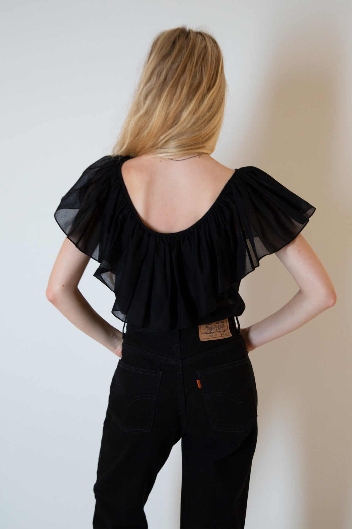 Yves Saint Laurent ruffled top
