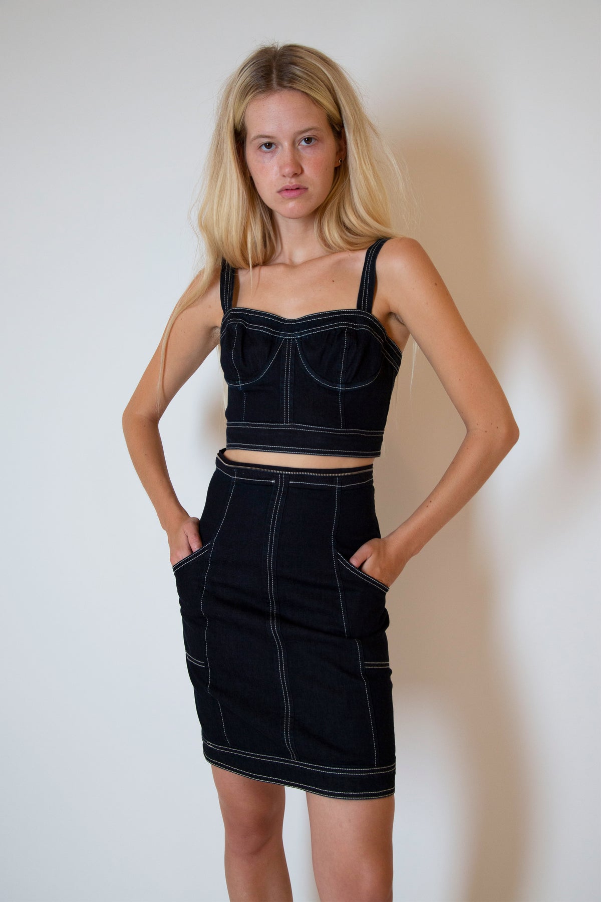 Gianfranco Ferre denim set / dress