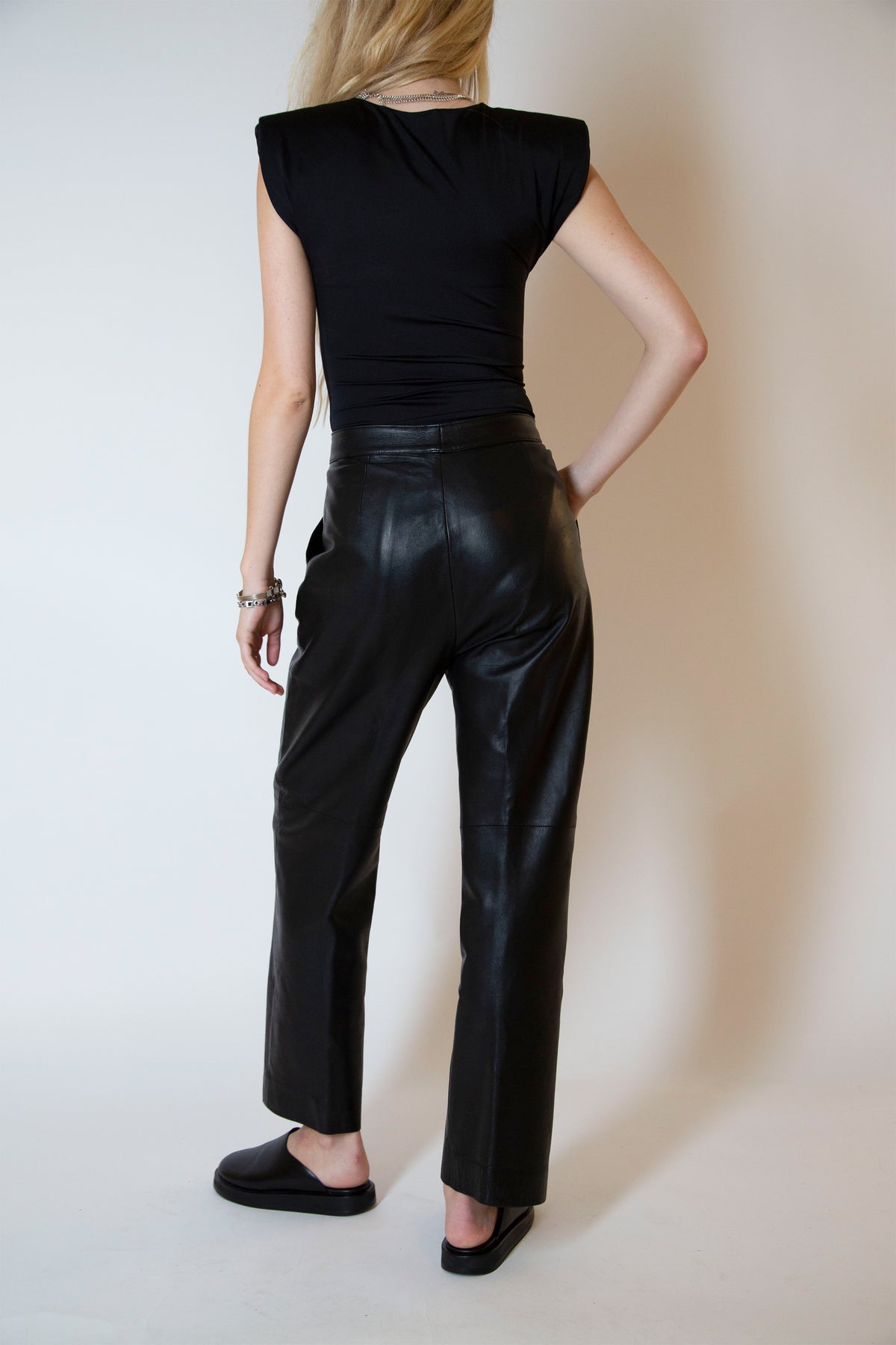 Celine leather pants
