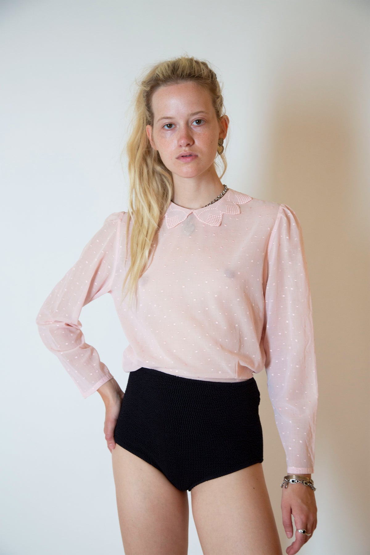 Cacharel pink shirt