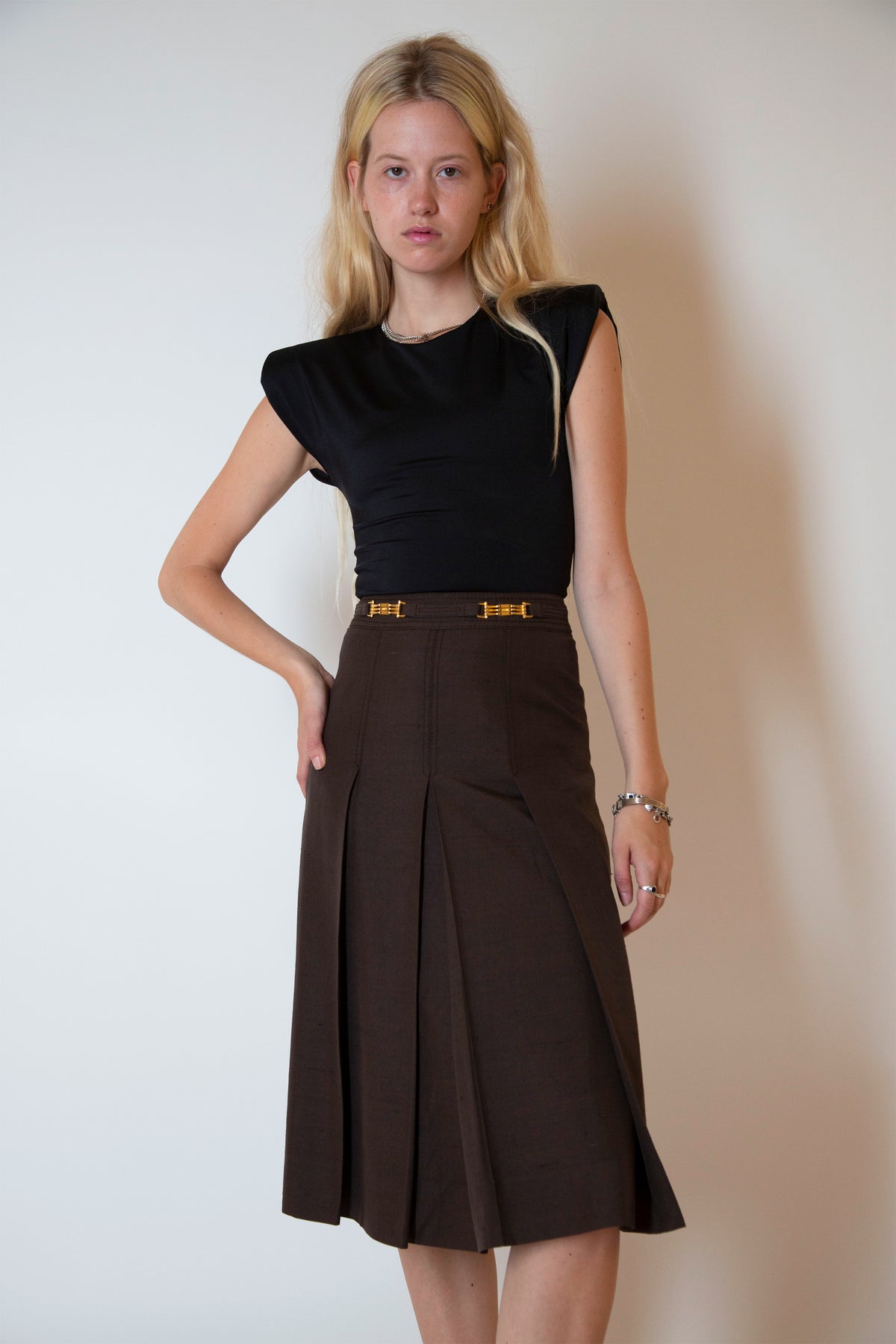 Celine silk skirt