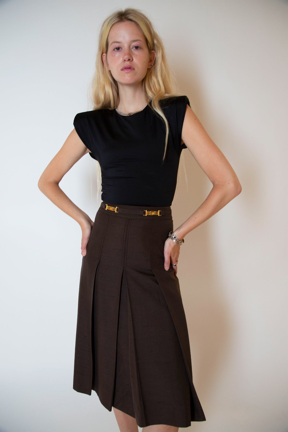 Celine silk skirt