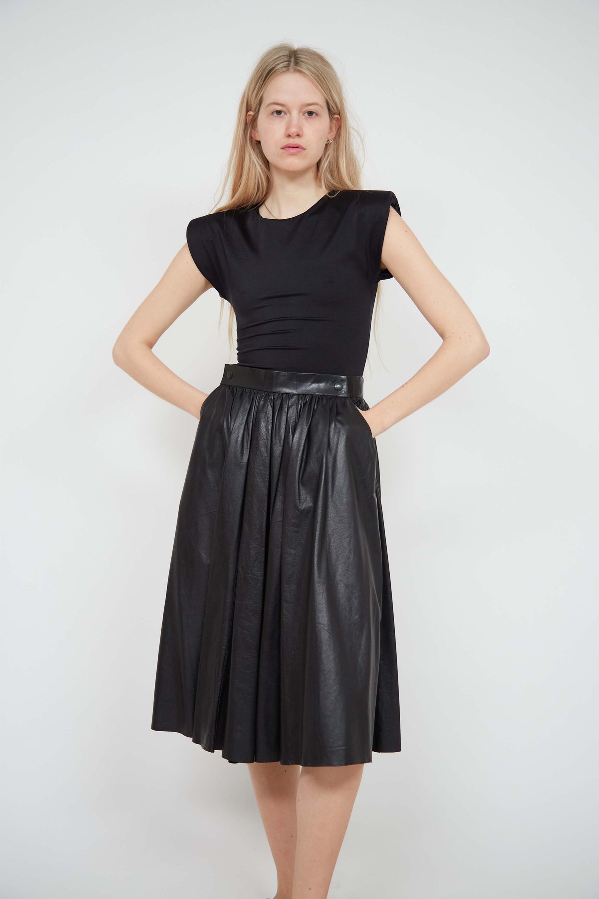 Leather skirt