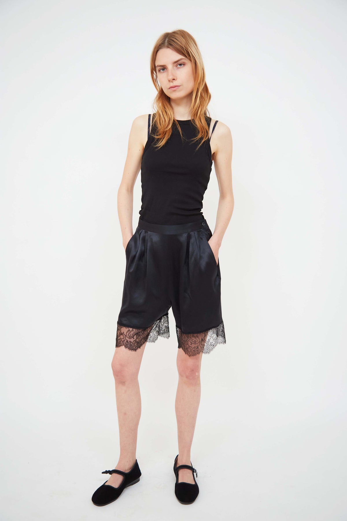 Yves Saint Laurent silk shorts