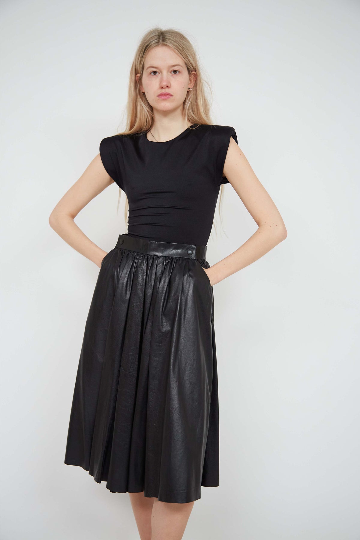 Leather skirt