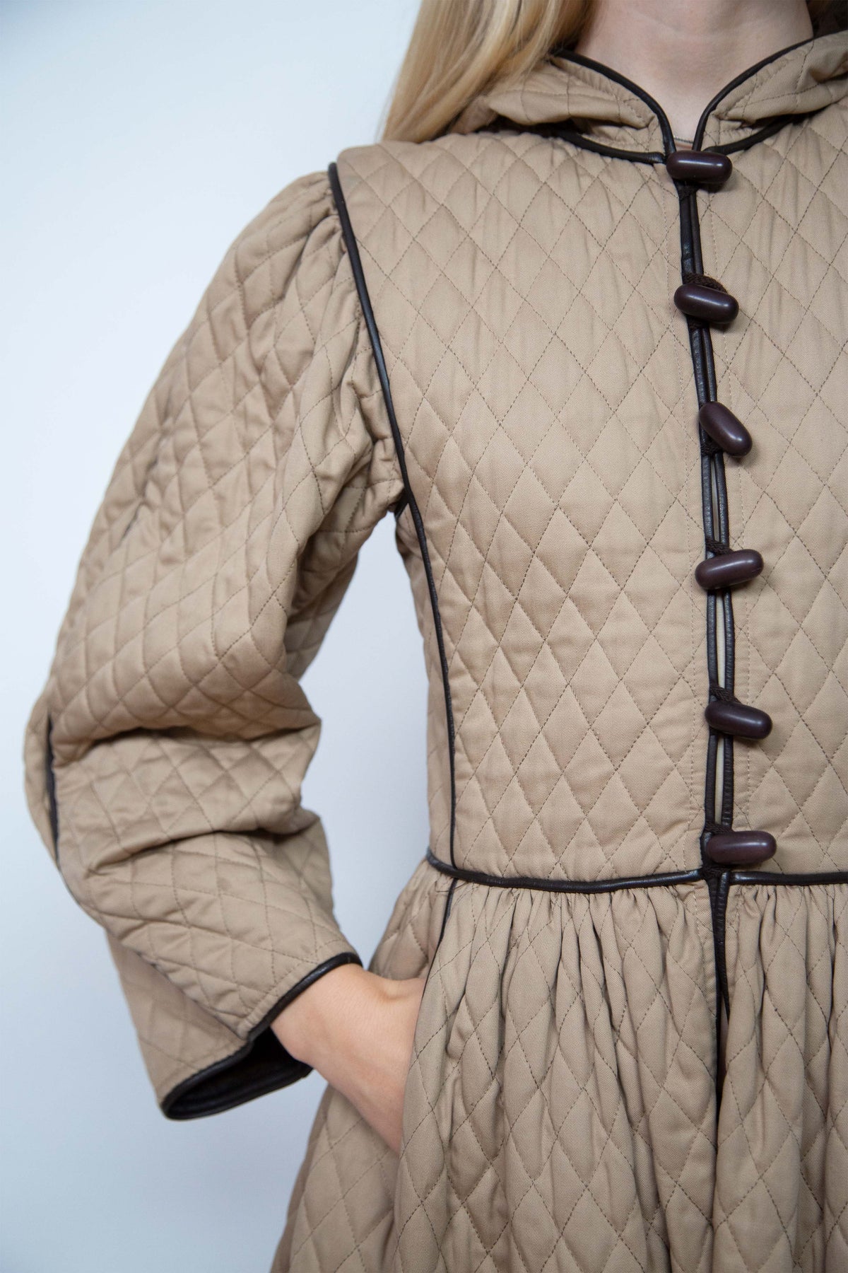 Yves Saint Laurent hooded coat