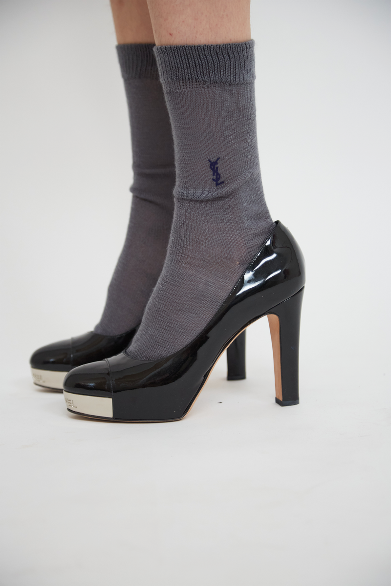 Chanel platform heels