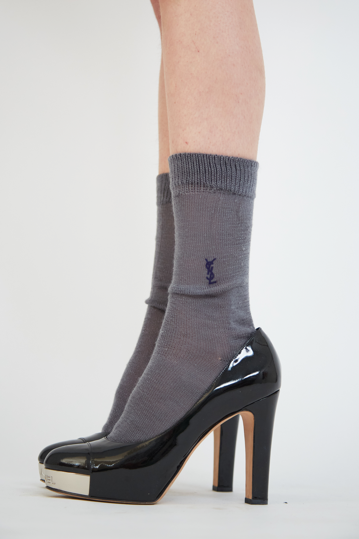 Chanel platform heels
