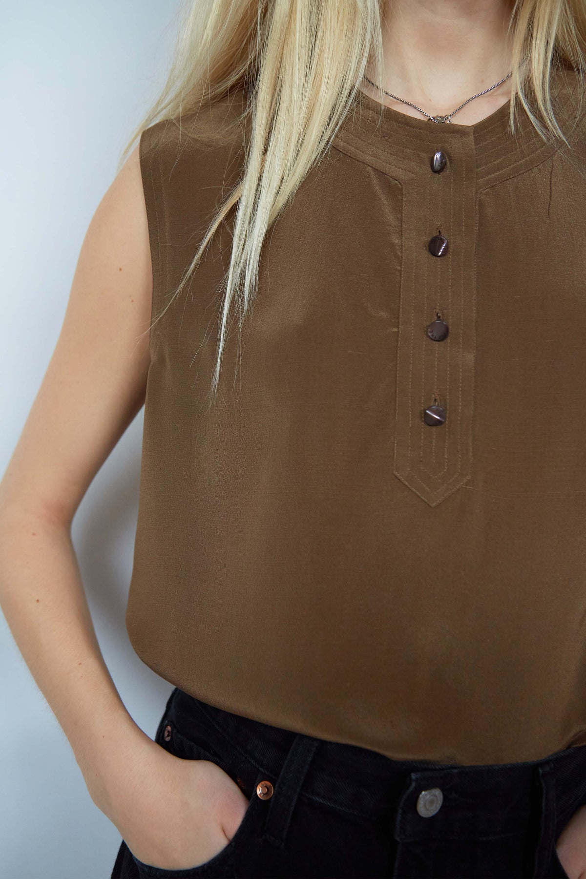 Celine silk top