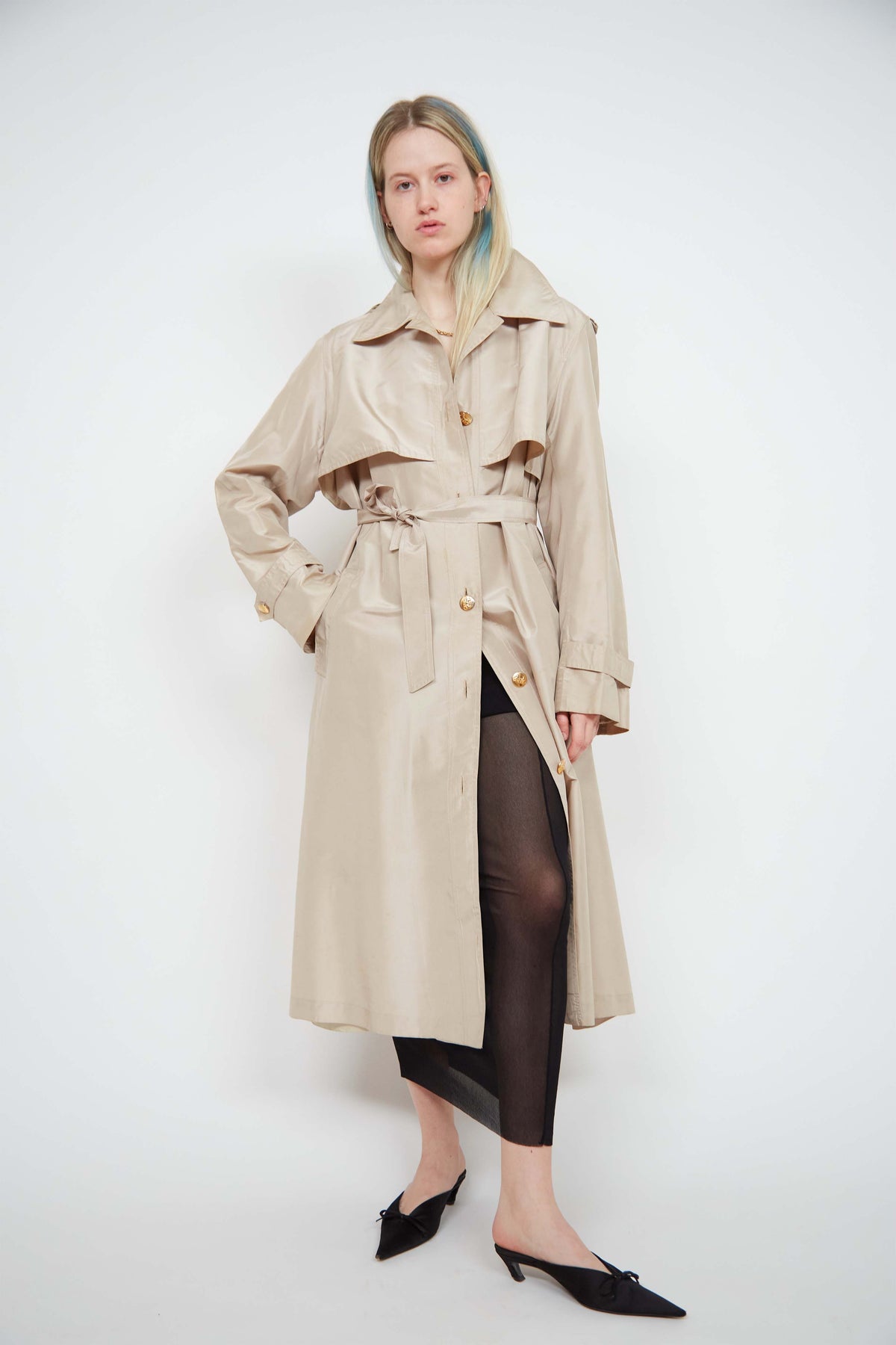 Celine  silk trenchcoat