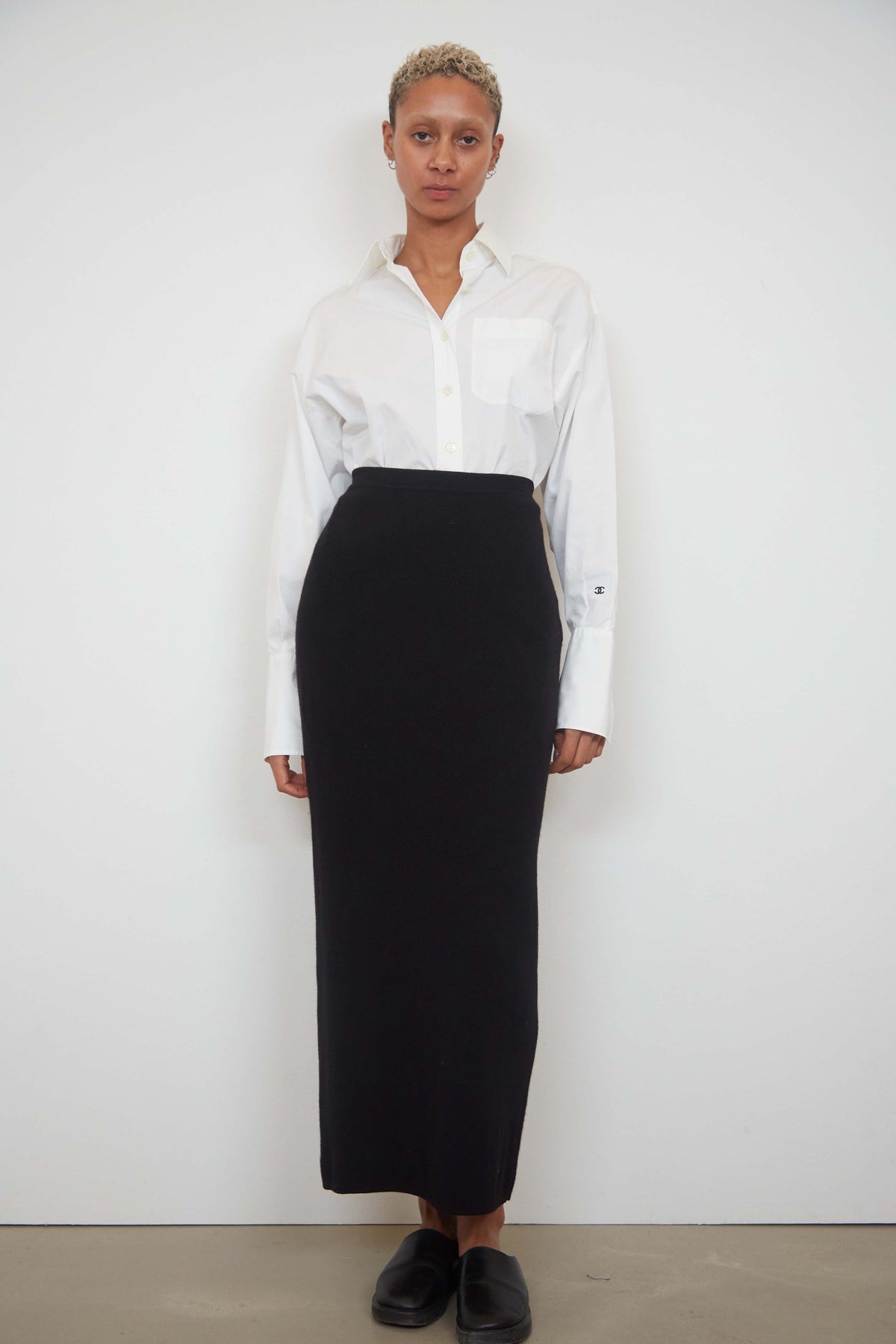 Cashmere maxi skirt