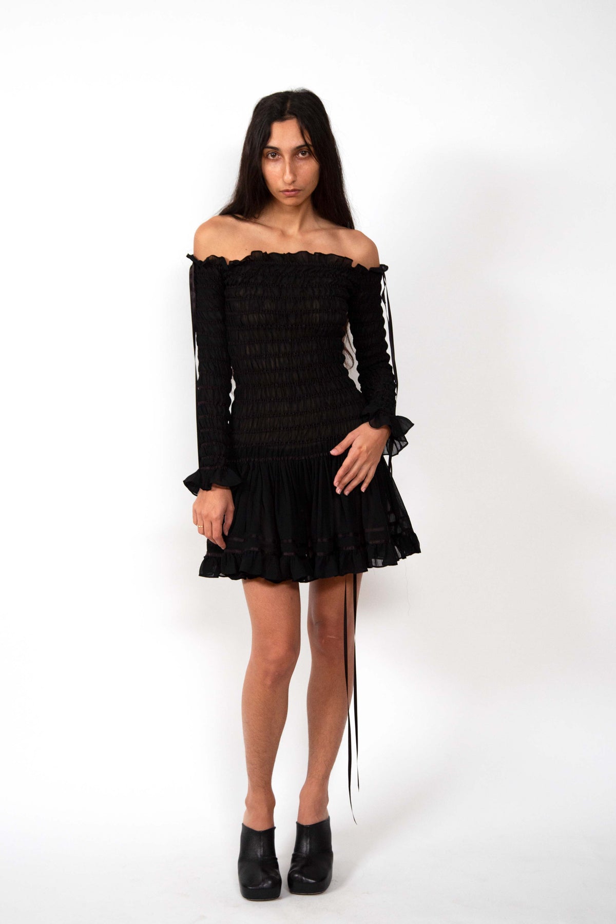 Yves Saint Laurent ruched dress