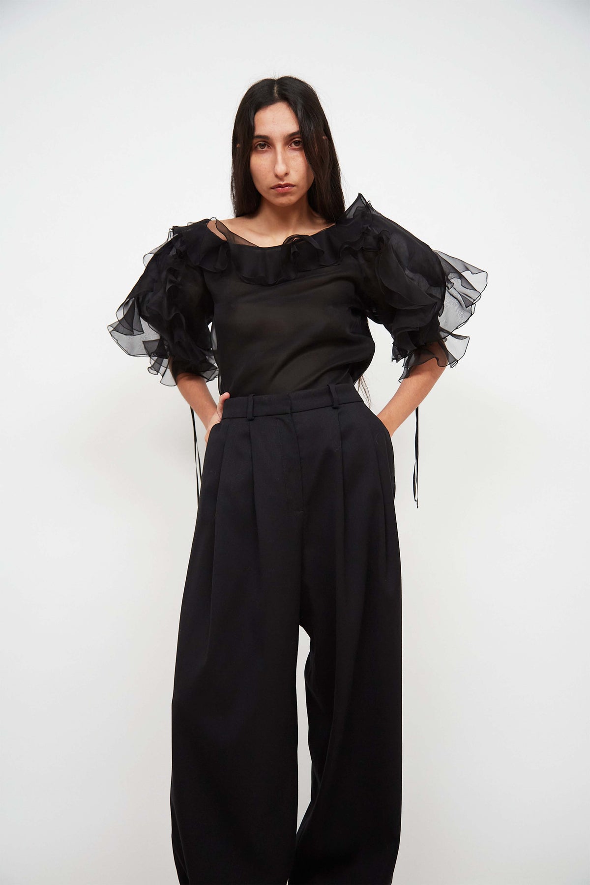 Christian Dior ruffled top
