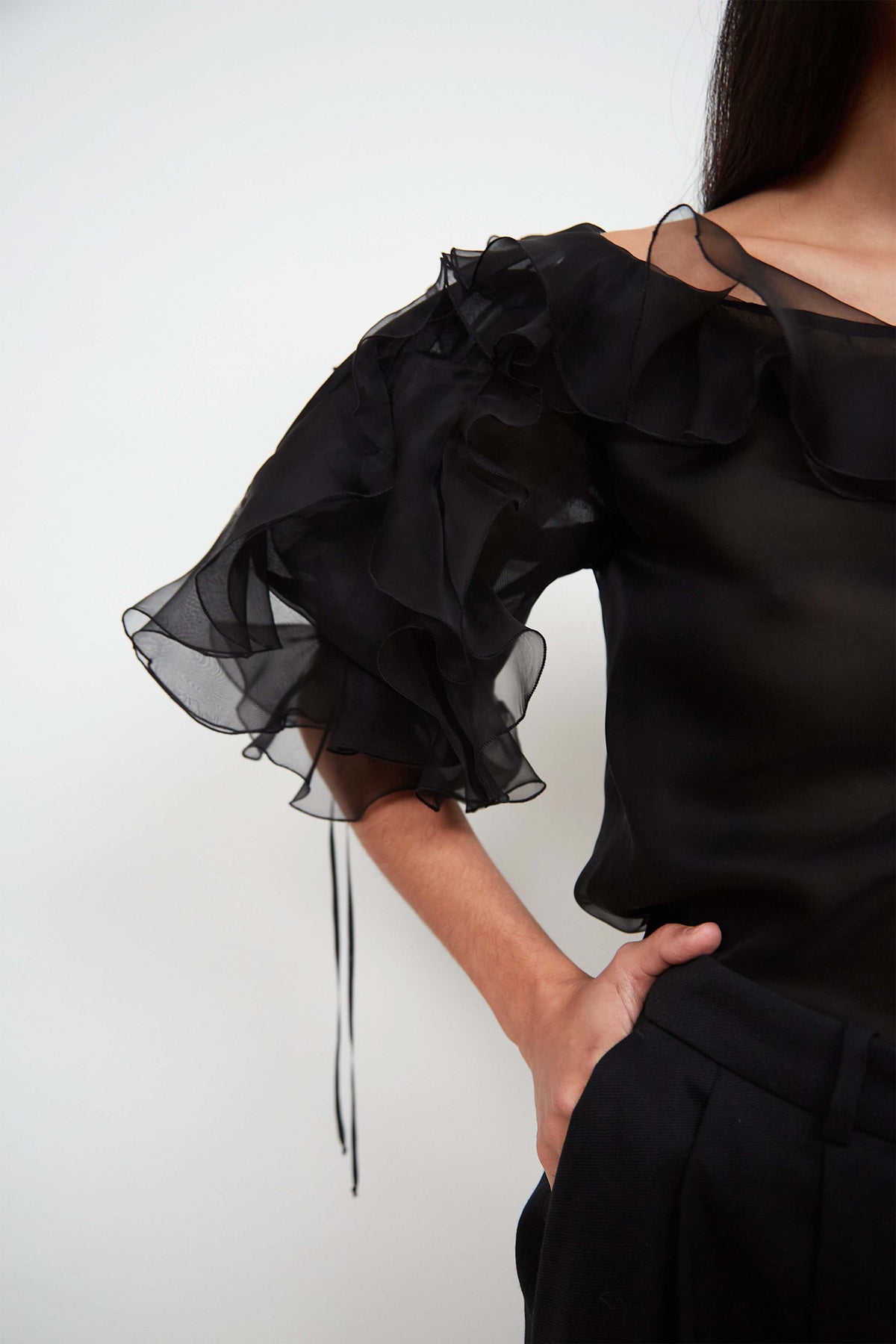 Christian Dior ruffled top