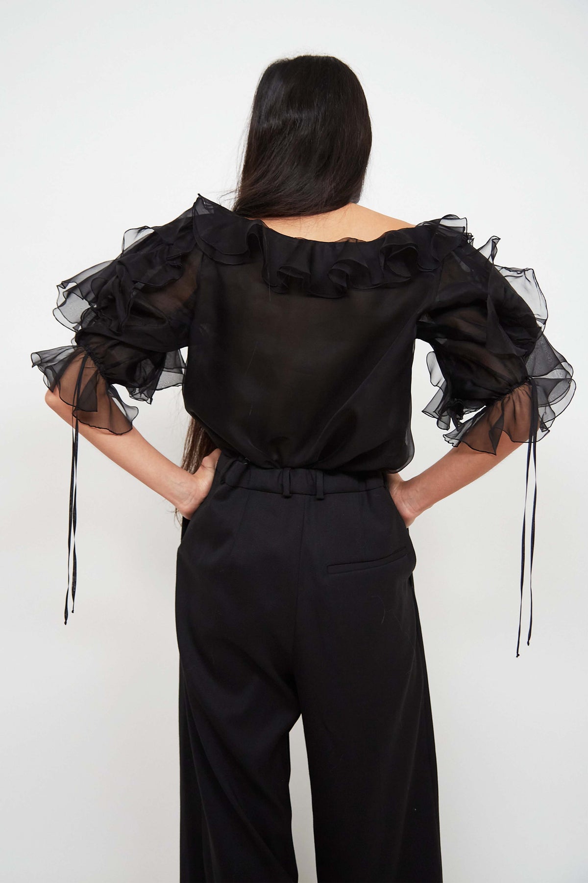 Christian Dior ruffled top